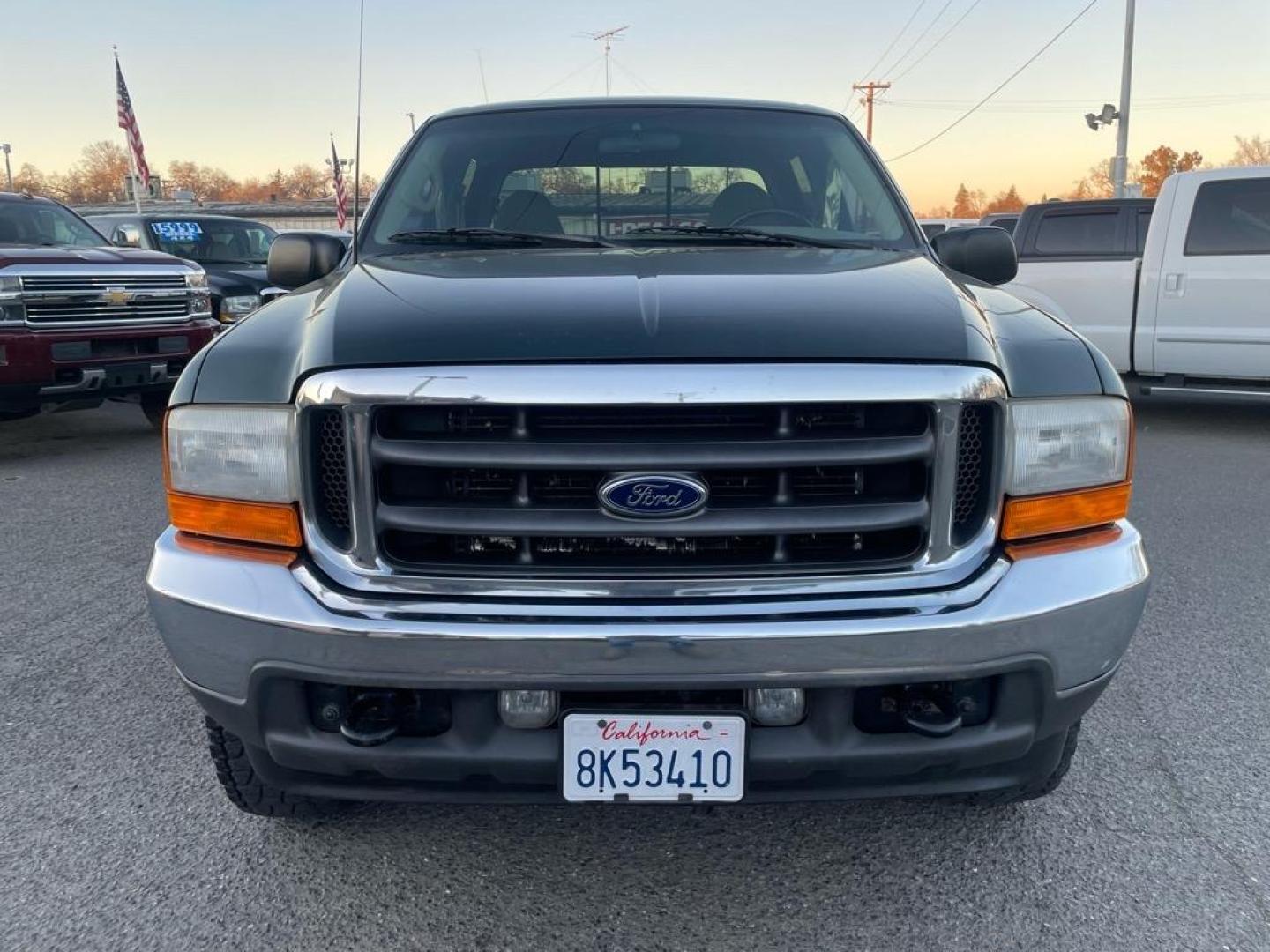 2001 Dark Highland Green Clearcoat Metallic Ford F-250 Super Duty XLT (1FTNW21F21E) with an Power Stroke 7.3L Diesel Turbo V8 250hp 505ft. lbs. Other engine, 4-Speed Automatic transmission, located at 800 Riverside Ave, Roseville, CA, 95678, 916-773-4549 & Toll Free: 866-719-4393, 38.732265, -121.291039 - 7.3 DIESEL CREW CAB 4X4 OFF ROAD XLT LOW MILES CLEAN CARFAX - Photo#7