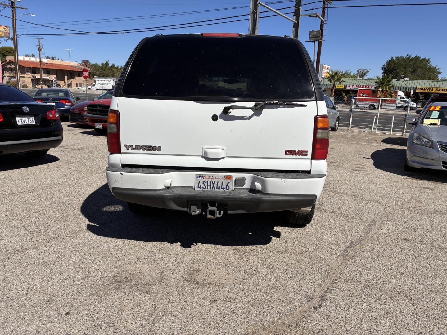 2001 GMC Yukon Denali Base (1GKEK63U61J) with an 6.0L V8 OHV 16V engine, 4-Speed Automatic Overdrive transmission, located at 44356 Date Ave., Lancaster, CA, 93534, (661) 945-6555, 34.688919, -118.139374 - Photo#1