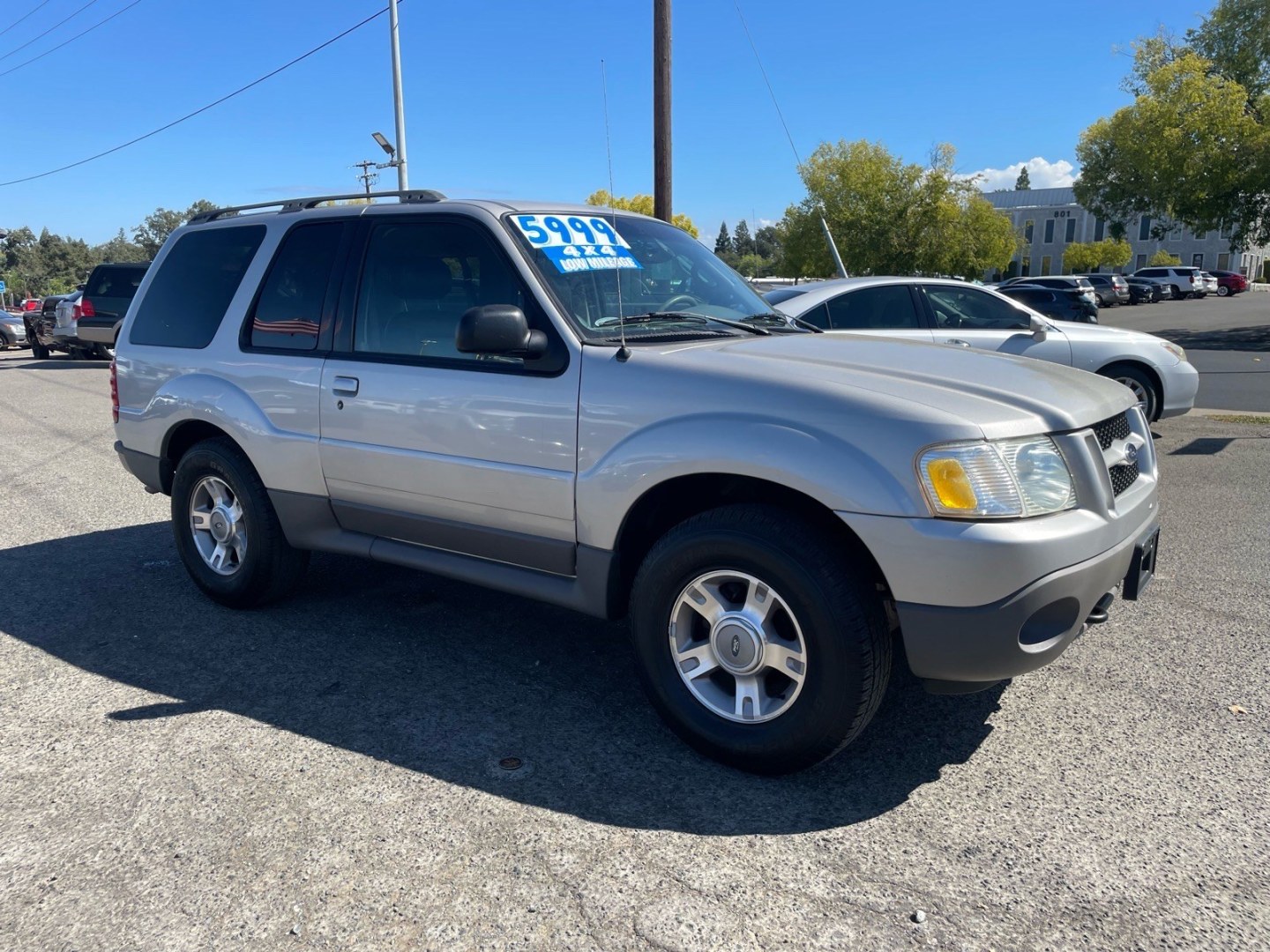2003 Silver Ford Explorer Sport XLT (1FMZU70E53U) with an 4.0L 4.0L V6 203hp 237ft. lbs. Other engine, 5-Speed Automatic transmission, located at 800 Riverside Ave, Roseville, CA, 95678, 916-773-4549 & Toll Free: 866-719-4393, 38.732265, -121.291039 - 4X4 SPORT XLT 90K MILES SERVICE RECORDS ON CLEAN CARFAX- Photo#1