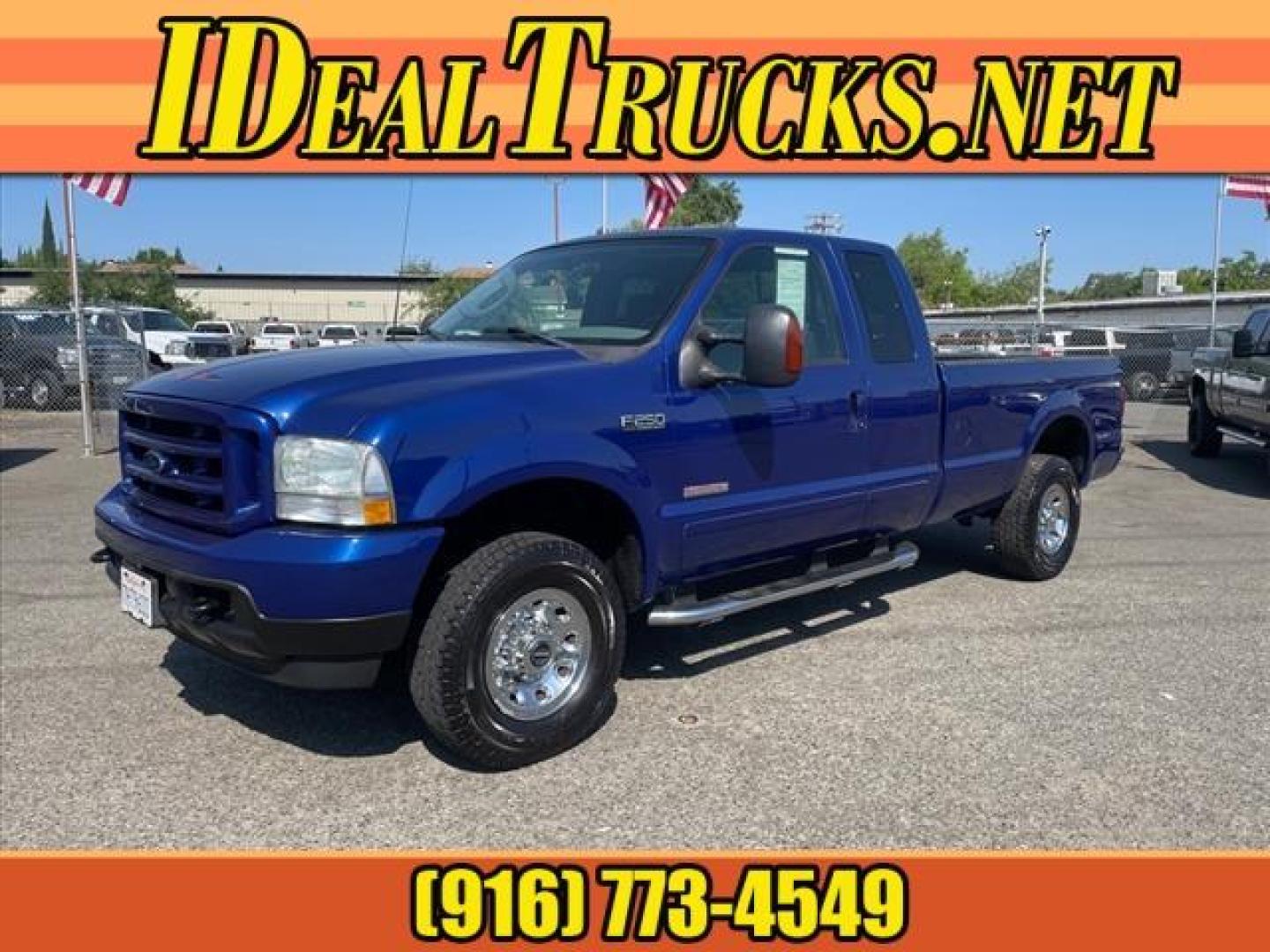 2003 Sonic Blue Metallic Ford F-250 Super Duty XLT (1FTNX21P33E) with an 6.0L Power Stroke 6.0L Diesel Other engine, 5-Speed Automatic transmission, located at 800 Riverside Ave, Roseville, CA, 95678, 916-773-4549 & Toll Free: 866-719-4393, 38.732265, -121.291039 - DIESEL SUPER CAB 4X4 XLT SPORT SERVICE RECORDS ONE OWNER CLEAN CARFAX - Photo#0