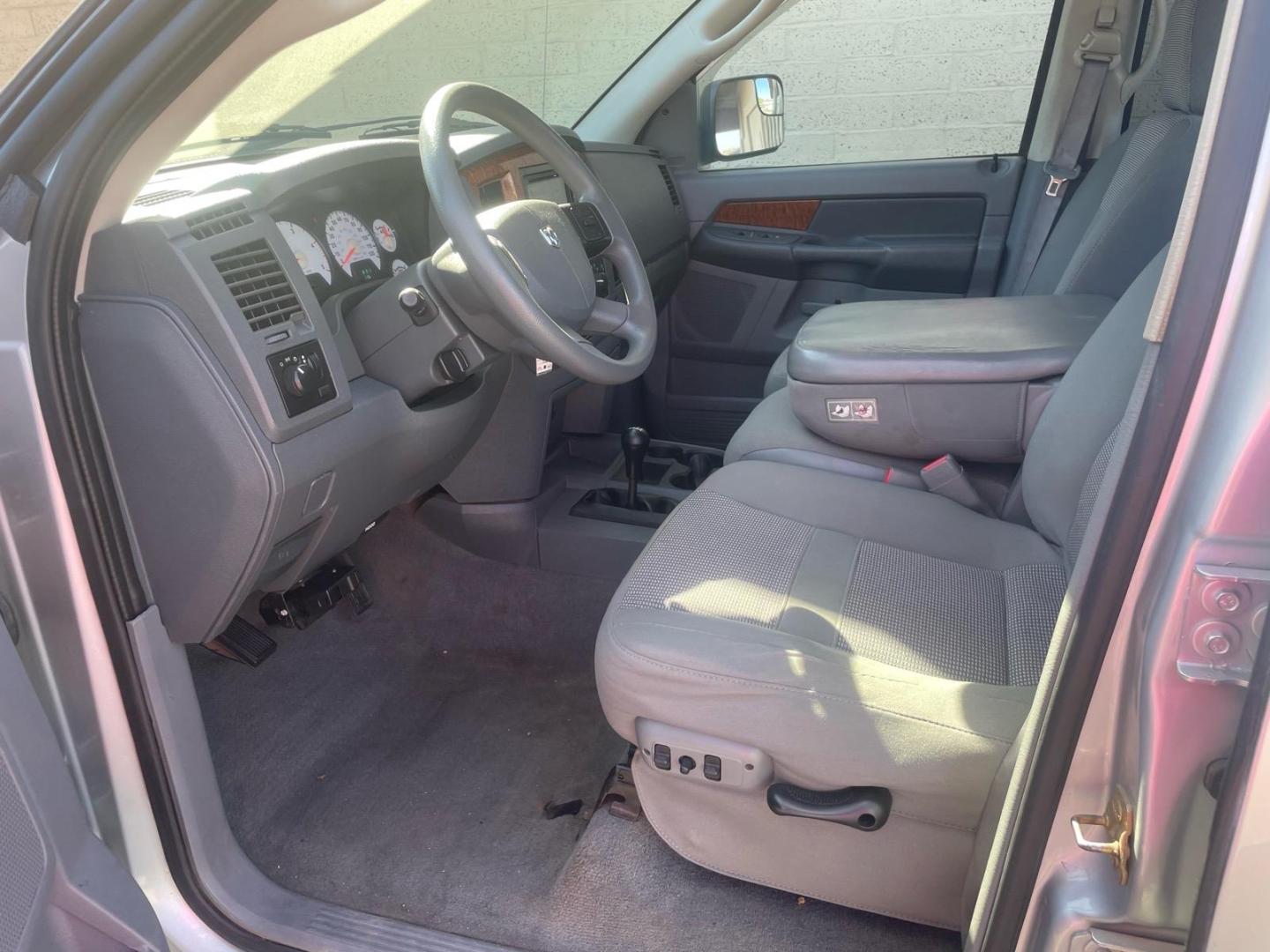 2006 Bright Silver Metallic Clearcoat Dodge Ram 2500 SLT (3D7KS28C56G) with an 5.9L 5.9L Turbocharged Diesel I6 OHV 24V FI Engine Direct Injection engine, 4-Speed Automatic transmission, located at 800 Riverside Ave, Roseville, CA, 95678, 916-773-4549 & Toll Free: 866-719-4393, 38.732265, -121.291039 - 5.9 CUMMINS DIESEL QUAD CAB 4X4 SLT LOW MILES- Photo#10