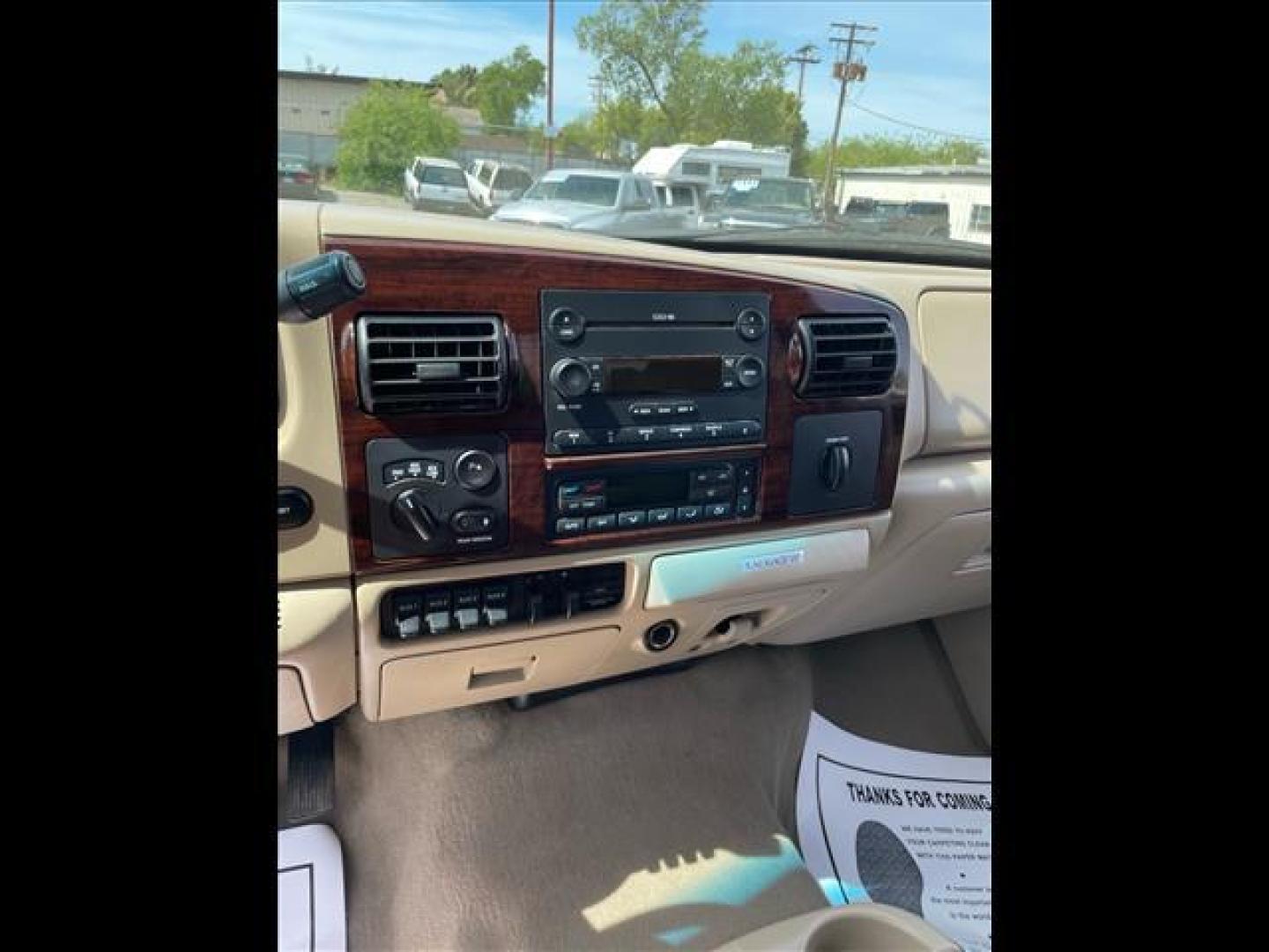 2006 Dark Toreador Red Clearcoat/Arizona Beige Clearcoa Ford F-350 Super Duty King Ranch (1FTWW31P26E) with an 0.0 8 Cylinder Direct Injection engine, 5-Speed Automatic transmission, located at 800 Riverside Ave, Roseville, CA, 95678, 916-773-4549 & Toll Free: 866-719-4393, 38.732265, -121.291039 - DIESEL CREW CAB 4X4 KING RANCH CLEAN CARFAX - Photo#10