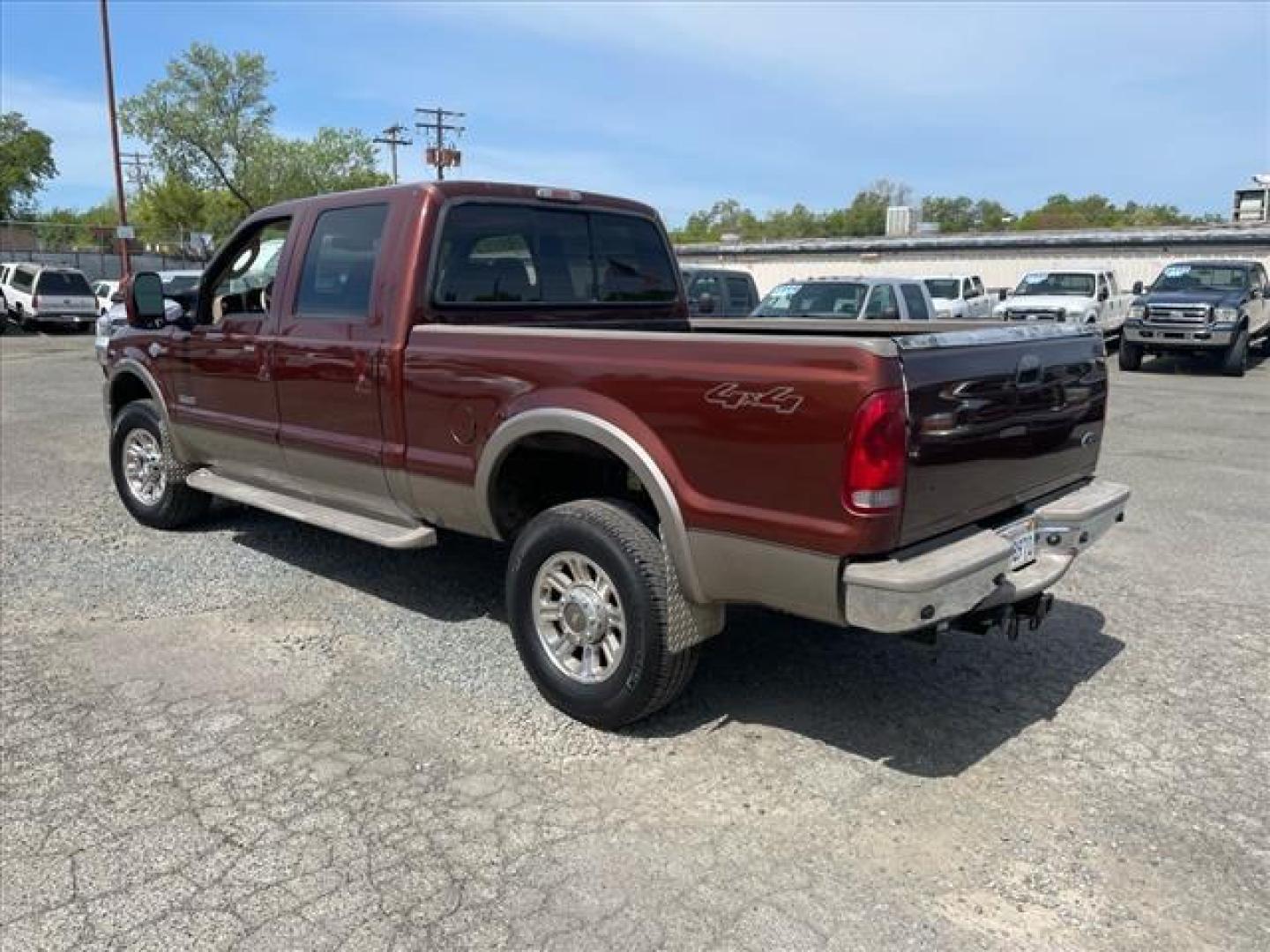 2006 Dark Toreador Red Clearcoat/Arizona Beige Clearcoa Ford F-350 Super Duty King Ranch (1FTWW31P26E) with an 0.0 8 Cylinder Direct Injection engine, 5-Speed Automatic transmission, located at 800 Riverside Ave, Roseville, CA, 95678, 916-773-4549 & Toll Free: 866-719-4393, 38.732265, -121.291039 - DIESEL CREW CAB 4X4 KING RANCH CLEAN CARFAX - Photo#3