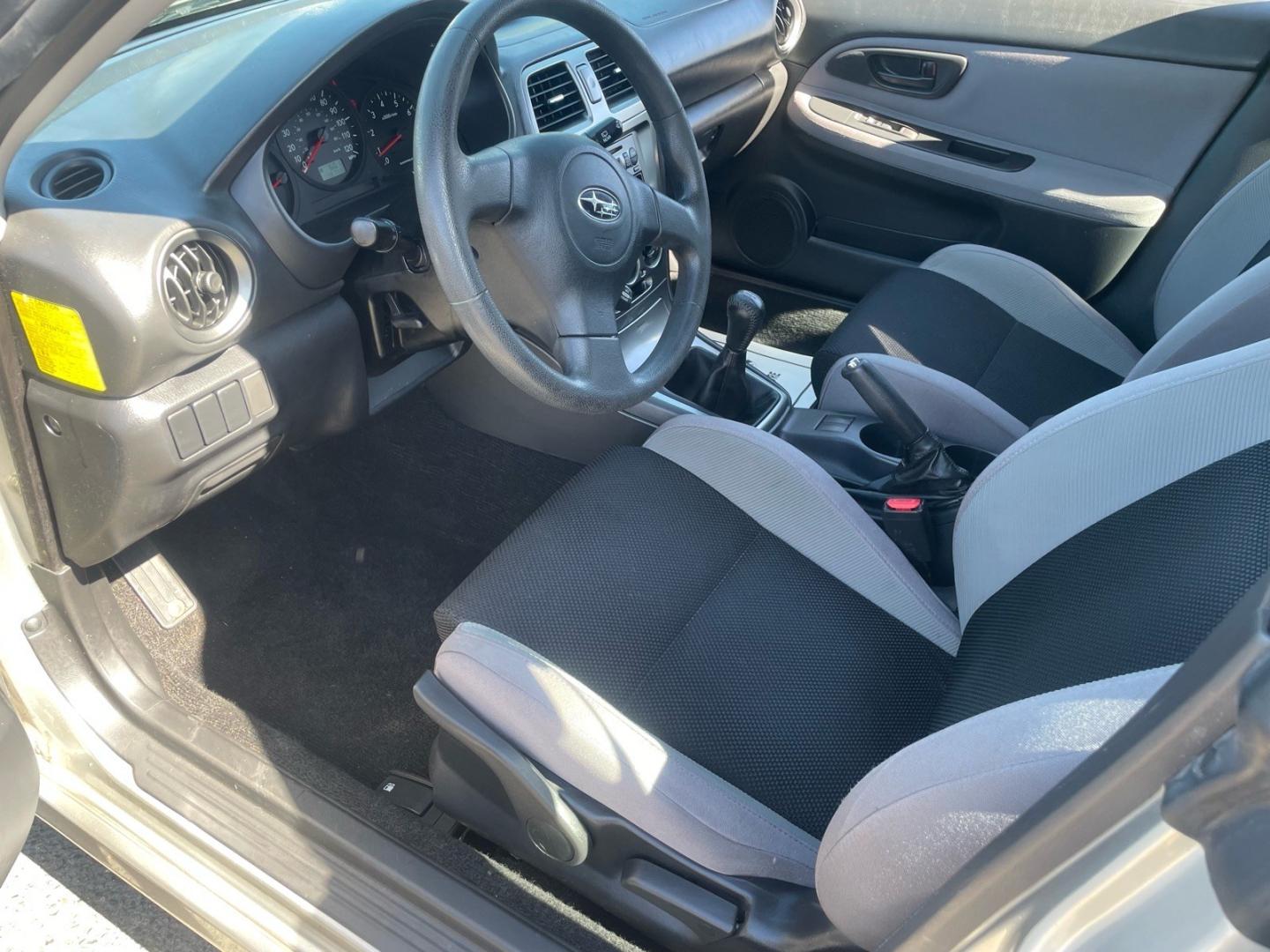 2006 Crystal Gray Metallic Subaru Impreza 2.5 i (JF1GG67626G) with an 2.5L 2L NA H4 single overhead cam (SOHC) 16V Other engine, 5-Speed Manual transmission, located at 800 Riverside Ave, Roseville, CA, 95678, 916-773-4549 & Toll Free: 866-719-4393, 38.732265, -121.291039 - AWD ONE OWNER CLEAN CARFAX- Photo#9