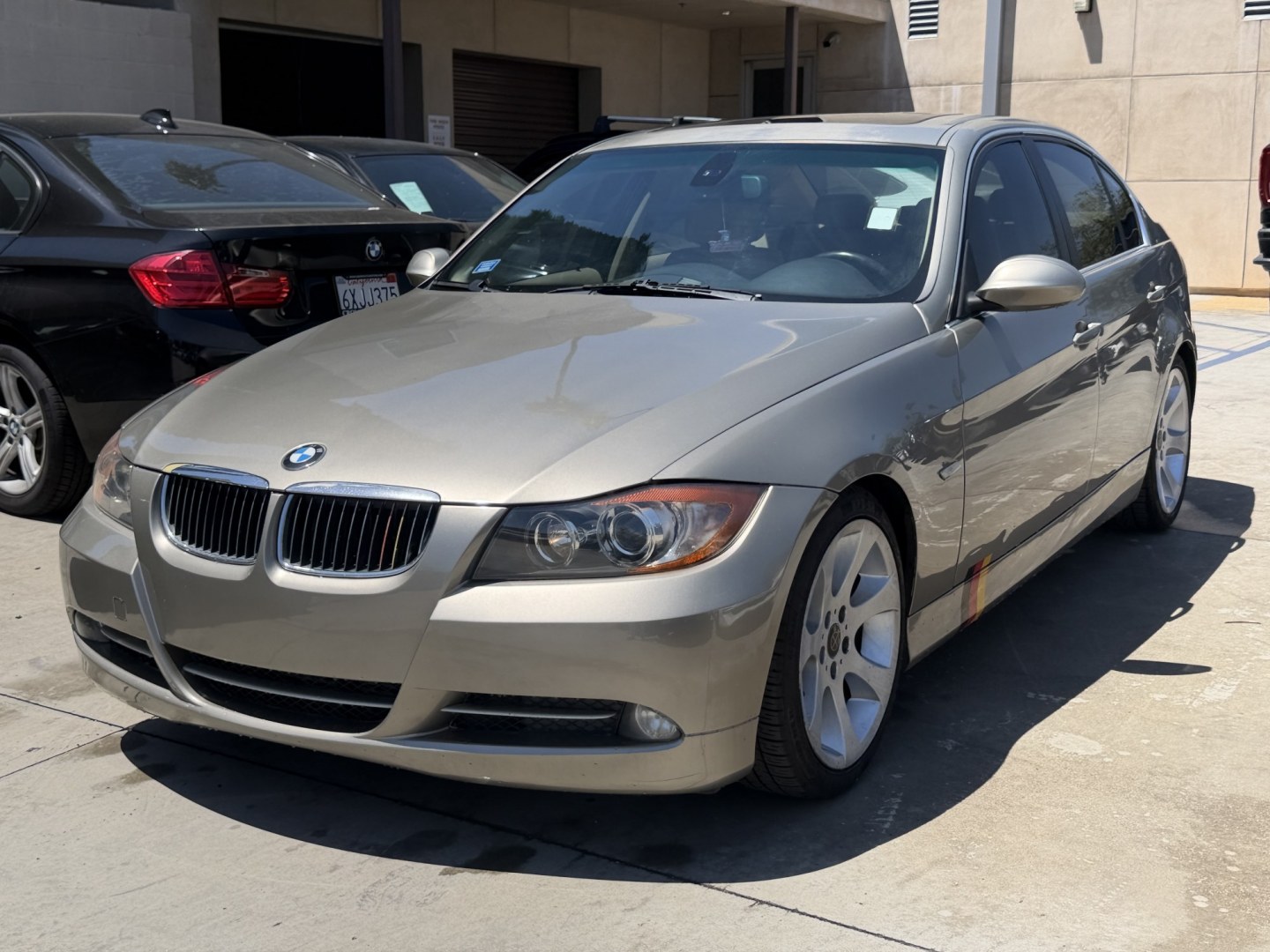 2007 Platinum Bronze Metallic /TAN BMW 3-Series 335i ALPINA TURBO (WBAVB73587V) with an 3.0L L6 DOHC 24V engine, Automatic w/Steptronic transmission, located at 30 S. Berkeley Avenue, Pasadena, CA, 91107, (626) 248-7567, 34.145447, -118.109398 - 2007 BMW 328xi Sedan – All-Wheel Drive Luxury – Buy Here Pay Here – $995 Down – Bad Credit OK – Crown City Motors – Pasadena, CA Looking for a dependable and sporty luxury sedan that delivers premium performance and style—without the premium price? Meet the 2007 BMW 328xi, now avail- Photo#0