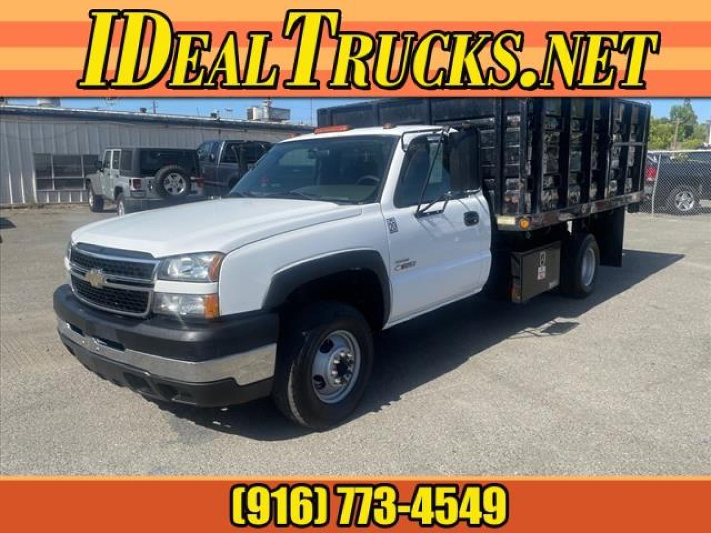 2007 Summit White Chevrolet Silverado 3500 Classic Work Truck (1GBJC34D17E) with an V-8 Other engine, Allison 1000 6-Speed Shiftable Automatic transmission, located at 800 Riverside Ave, Roseville, CA, 95678, 916-773-4549 & Toll Free: 866-719-4393, 38.732265, -121.291039 - DURAMAX DIESEL HYDRAULIC DUMP BED DUAL FUEL TANKS LOW MILES ALLISON TRANSMISSION SERVICE RECORDS ON CLEAN CARFAX - Photo#0