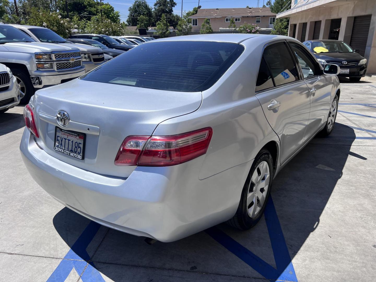 2007 Silver /Gray Toyota Camry CE 5-Spd AT (JTNBE46K073) with an 2.4L L4 DOHC 16V engine, 5-Speed Automatic Overdrive transmission, located at 30 S. Berkeley Avenue, Pasadena, CA, 91107, (626) 248-7567, 34.145447, -118.109398 - 2007 Toyota Camry CE – Reliable, Affordable, and Fuel Efficient – Buy Here Pay Here Financing Available! Looking for a dependable and affordable sedan that won’t break the bank? Come check out this 2007 Toyota Camry CE, available now at Crown City Motors, your trusted Pasadena Buy Here Pay - Photo#4