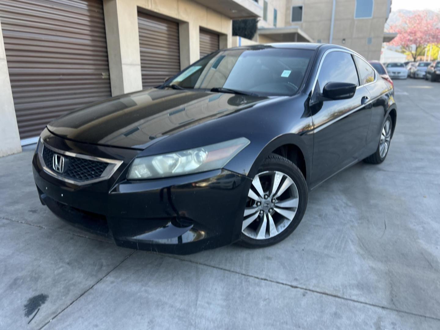 2008 BLACK /Black Honda Accord LX-S Coupe AT (1HGCS12368A) with an 2.4L L4 DOHC 16V engine, 5-Speed Automatic Overdrive transmission, located at 30 S. Berkeley Avenue, Pasadena, CA, 91107, (626) 248-7567, 34.145447, -118.109398 - 2008 Honda Accord LX-S Coupe – Sporty Style, Legendary Reliability, Affordable Payments – Crown City Motors Pasadena Looking for a reliable, fuel-efficient, and sporty coupe that won’t break the bank? Check out this sharp-looking 2008 Honda Accord LX-S Coupe with Automatic Transmission, now - Photo#0