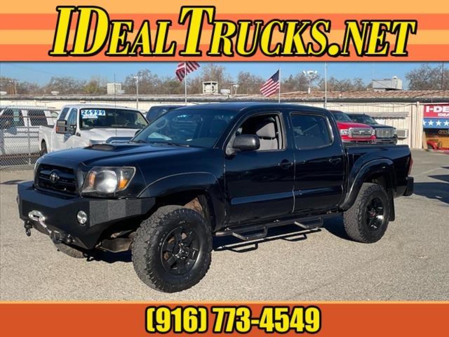 2008 Black Sand Pearl Toyota Tacoma V6 (5TELU42N88Z) with an 4.0L 4.0L V6 236hp 266ft. lbs. Sequential Electronic Fuel Injection engine, 6-Speed Manual transmission, located at 800 Riverside Ave, Roseville, CA, 95678, 916-773-4549 & Toll Free: 866-719-4393, 38.732265, -121.291039 - 4X4 DOUBLE CAB - Photo#0