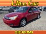 2010 Sangria Red Metallic Ford Focus SE (1FAHP3FN5AW) with an 2.0L 2.0L I4 140hp 136ft. lbs. Sequential Multiport Fuel Injection engine, 4-Speed Automatic transmission, located at 800 Riverside Ave, Roseville, CA, 95678, 916-773-4549 & Toll Free: 866-719-4393, 38.732265, -121.291039 - SE LOW MILES NEW TIRES CLEAN CARFAX- Photo#0