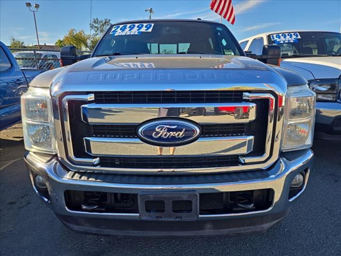2011 Sterling Grey Metallic Ford F-250 Super Duty Lariat (1FT7W29F1BE) with an 6.7L Power Stroke 6.7L Biodiesel Turbo V8 400hp 800ft. lbs. Common Rail Direct Injection engine, 6-Speed Shiftable Automatic transmission, located at 800 Riverside Ave, Roseville, CA, 95678, 916-773-4549 & Toll Free: 866-719-4393, 38.732265, -121.291039 - DIESEL CREW CAB 4X4 FX4 LOW MILES 1 OWNER - Photo#9