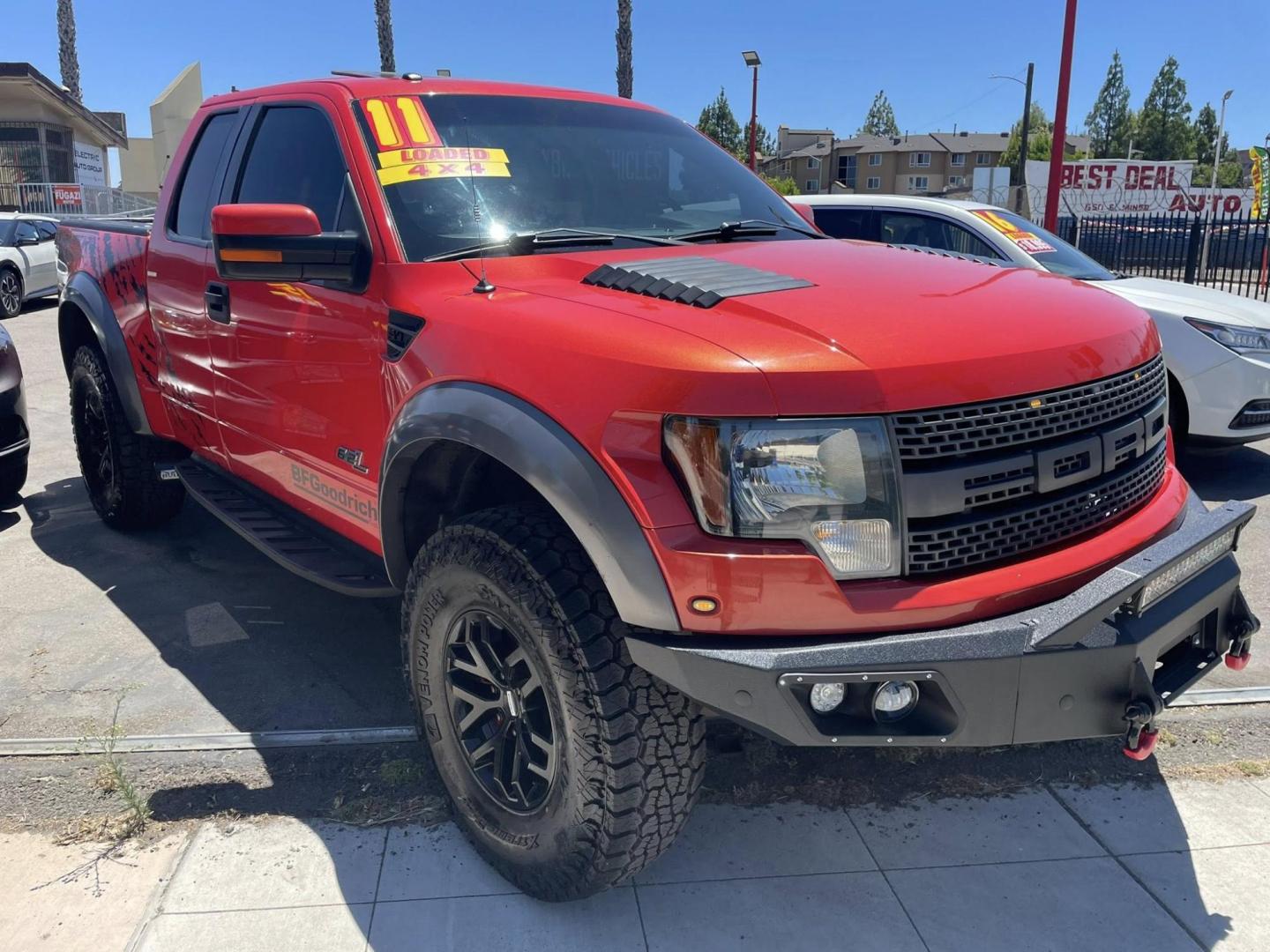 2011 Ford F-150 SVT Raptor SuperCab 5.5-ft. Bed 4WD (1FTEX1R6XBF) with an 6.2L V8 SOHC 16V engine, 4-Speed Automatic transmission, located at 744 E Miner Ave, Stockton, CA, 95202, (209) 944-5770, 37.956863, -121.282082 - PLUS TAXES AND FEES - Photo#1