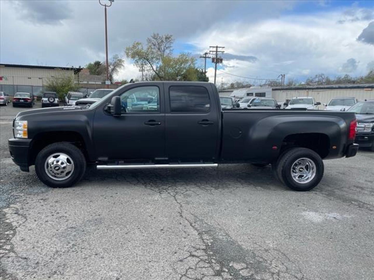 2013 Black Chevrolet Silverado 3500HD LT (1GC4C0C81DF) with an 6.6L Duramax 6.6L Diesel Turbo V8 397hp 765ft. lbs. Common Rail Direct Injection engine, Allison 1000 6-Speed Shiftable Automatic transmission, located at 800 Riverside Ave, Roseville, CA, 95678, 916-773-4549 & Toll Free: 866-719-4393, 38.732265, -121.291039 - DURAMAX DIESEL CREW CAB DUALLY ALLISON TRANSMISSION SERVICE RECORDS ONE OWNER CLEAN CARFAX - Photo#1