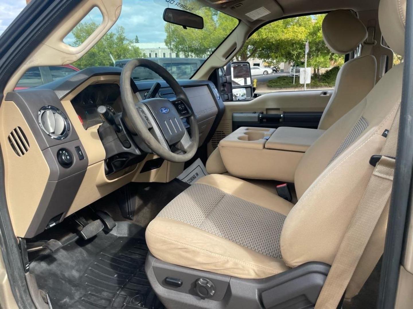 2013 Pale Adobe Metallic Ford F-250 Super Duty XLT (1FT7W2BT1DE) with an 6.7L Power Stroke 6.7L Biodiesel Turbo V8 400hp 800ft. lbs. Common Rail Direct Injection engine, 6-Speed Shiftable Automatic transmission, located at 800 Riverside Ave, Roseville, CA, 95678, 916-773-4549 & Toll Free: 866-719-4393, 38.732265, -121.291039 - DIESEL CREW CAB 4X4 XLT NEW TIRES CLEAN CARFAX - Photo#7