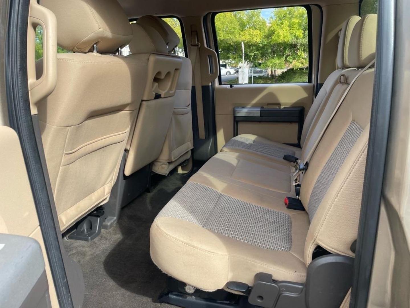 2013 Pale Adobe Metallic Ford F-250 Super Duty XLT (1FT7W2BT1DE) with an 6.7L Power Stroke 6.7L Biodiesel Turbo V8 400hp 800ft. lbs. Common Rail Direct Injection engine, 6-Speed Shiftable Automatic transmission, located at 800 Riverside Ave, Roseville, CA, 95678, 916-773-4549 & Toll Free: 866-719-4393, 38.732265, -121.291039 - DIESEL CREW CAB 4X4 XLT NEW TIRES CLEAN CARFAX - Photo#9