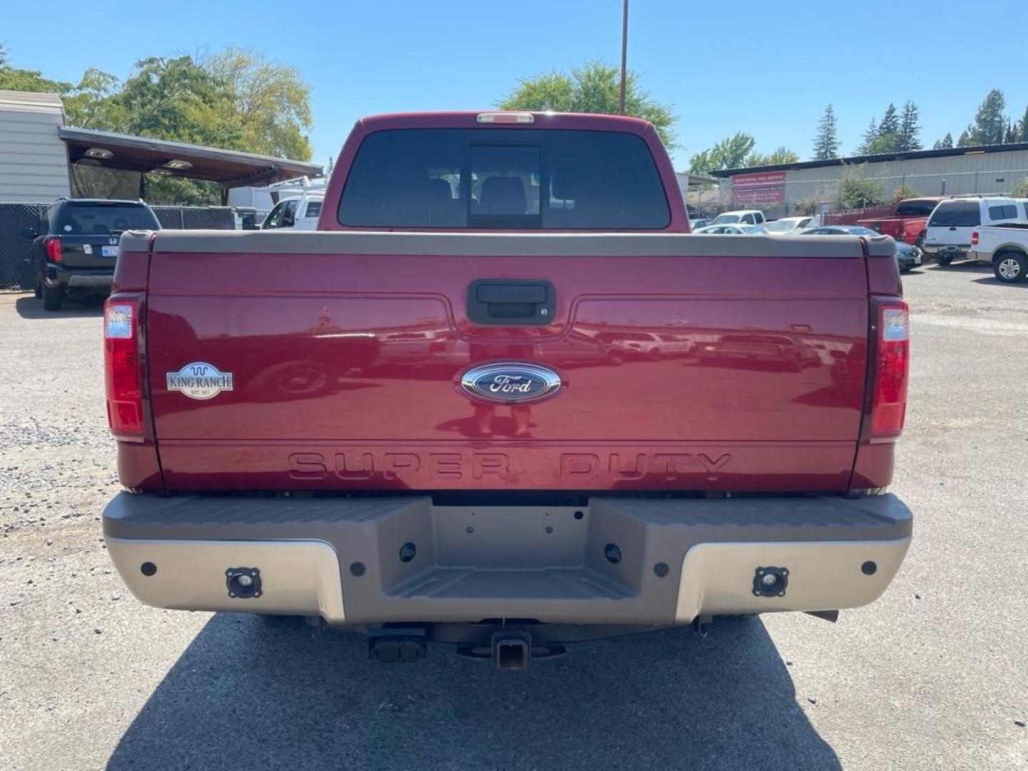 2013 Autumn Red Metallic/Pale Adobe Metallic Ford F-350 Super Duty King Ranch (1FT8W3BT3DE) with an 6.7L Power Stroke 6.7L Biodiesel Turbo V8 400hp 800ft. lbs. Common Rail Direct Injection engine, 6-Speed Shiftable Automatic transmission, located at 800 Riverside Ave, Roseville, CA, 95678, 916-773-4549 & Toll Free: 866-719-4393, 38.732265, -121.291039 - DIESEL CREW CAB 4X4 KING RANCH SERVICE RECORDS - Photo#3