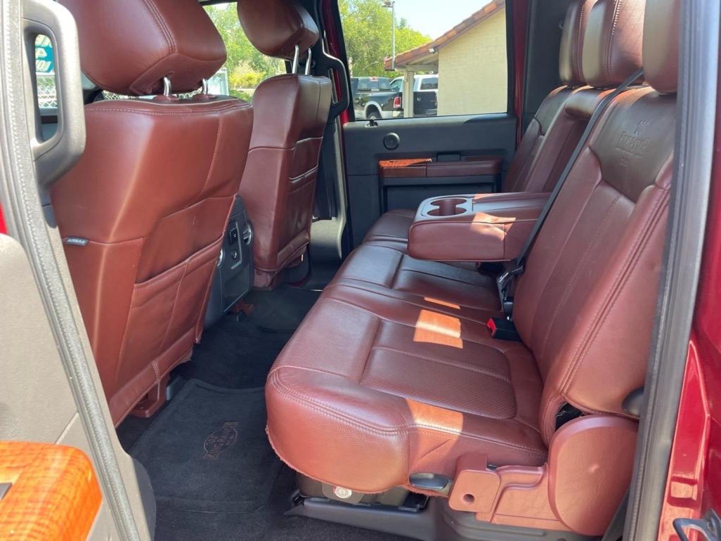 2013 Autumn Red Metallic/Pale Adobe Metallic Ford F-350 Super Duty King Ranch (1FT8W3BT3DE) with an 6.7L Power Stroke 6.7L Biodiesel Turbo V8 400hp 800ft. lbs. Common Rail Direct Injection engine, 6-Speed Shiftable Automatic transmission, located at 800 Riverside Ave, Roseville, CA, 95678, 916-773-4549 & Toll Free: 866-719-4393, 38.732265, -121.291039 - DIESEL CREW CAB 4X4 KING RANCH SERVICE RECORDS - Photo#8