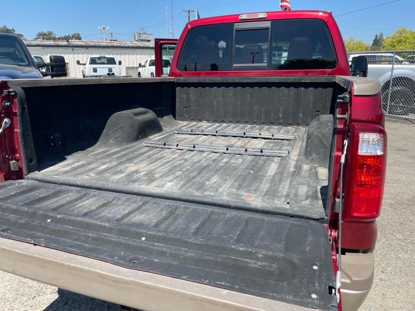 2013 Autumn Red Metallic/Pale Adobe Metallic Ford F-350 Super Duty King Ranch (1FT8W3BT3DE) with an 6.7L Power Stroke 6.7L Biodiesel Turbo V8 400hp 800ft. lbs. Common Rail Direct Injection engine, 6-Speed Shiftable Automatic transmission, located at 800 Riverside Ave, Roseville, CA, 95678, 916-773-4549 & Toll Free: 866-719-4393, 38.732265, -121.291039 - DIESEL CREW CAB 4X4 KING RANCH SERVICE RECORDS - Photo#10
