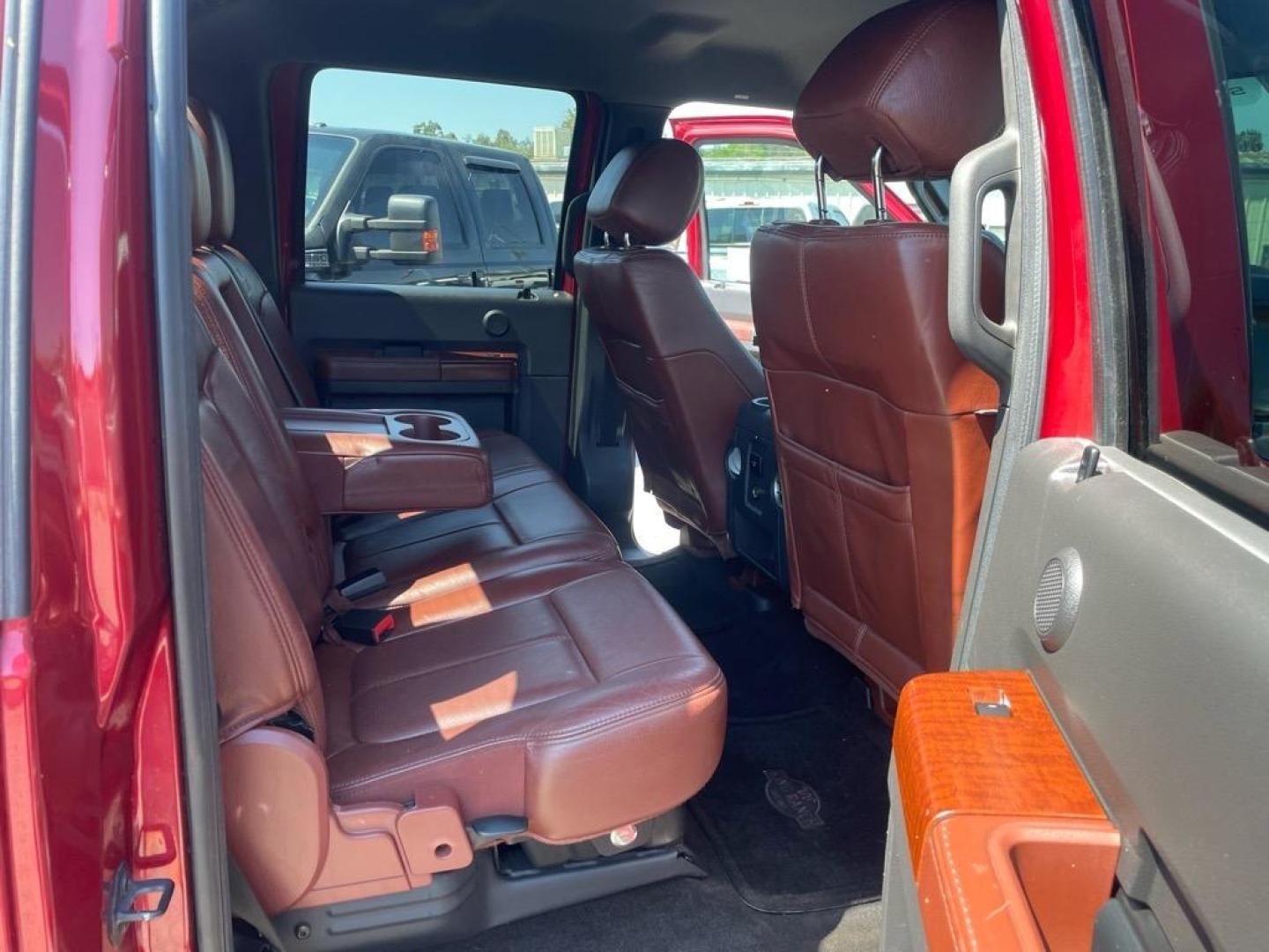 2013 Autumn Red Metallic/Pale Adobe Metallic Ford F-350 Super Duty King Ranch (1FT8W3BT3DE) with an 6.7L Power Stroke 6.7L Biodiesel Turbo V8 400hp 800ft. lbs. Common Rail Direct Injection engine, 6-Speed Shiftable Automatic transmission, located at 800 Riverside Ave, Roseville, CA, 95678, 916-773-4549 & Toll Free: 866-719-4393, 38.732265, -121.291039 - DIESEL CREW CAB 4X4 KING RANCH SERVICE RECORDS - Photo#11