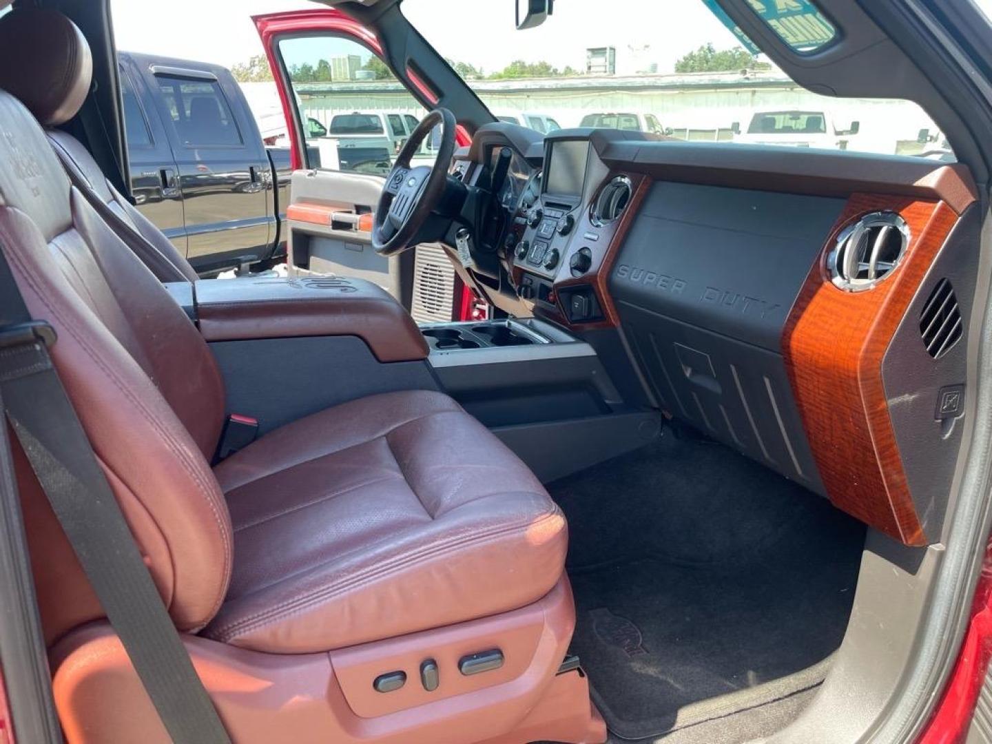 2013 Autumn Red Metallic/Pale Adobe Metallic Ford F-350 Super Duty King Ranch (1FT8W3BT3DE) with an 6.7L Power Stroke 6.7L Biodiesel Turbo V8 400hp 800ft. lbs. Common Rail Direct Injection engine, 6-Speed Shiftable Automatic transmission, located at 800 Riverside Ave, Roseville, CA, 95678, 916-773-4549 & Toll Free: 866-719-4393, 38.732265, -121.291039 - DIESEL CREW CAB 4X4 KING RANCH SERVICE RECORDS - Photo#12