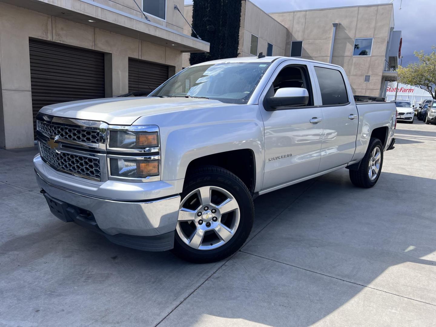 2014 Silver /Gray Chevrolet Silverado 1500 1LT Crew Cab 2WD (3GCPCREC0EG) with an 4.8L V8 OHV 16V engine, 6-Speed Automatic transmission, located at 30 S. Berkeley Avenue, Pasadena, CA, 91107, (626) 248-7567, 34.145447, -118.109398 - 2014 Chevrolet Silverado 1500 – Reliable, Powerful, and Ready for the Road – Buy Here Pay Here Available! Looking for a rugged and dependable full-size pickup truck that can handle both work and play? Look no further than this 2014 Chevrolet Silverado 1500, now available at Crown City Motors - Photo#0
