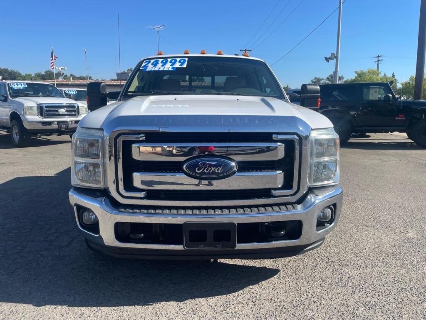 2014 Oxford White Ford F-350 Super Duty Lariat (1FT8W3CT8EE) with an 6.7L Power Stroke 6.7L Biodiesel Turbo V8 400hp 800ft. lbs. Common Rail Direct Injection engine, 6-Speed Shiftable Automatic transmission, located at 800 Riverside Ave, Roseville, CA, 95678, 916-773-4549 & Toll Free: 866-719-4393, 38.732265, -121.291039 - DIESEL CREW CAB DUALLY LARIAT SERVICE RECORDS ON CLEAN CARFAX - Photo#7