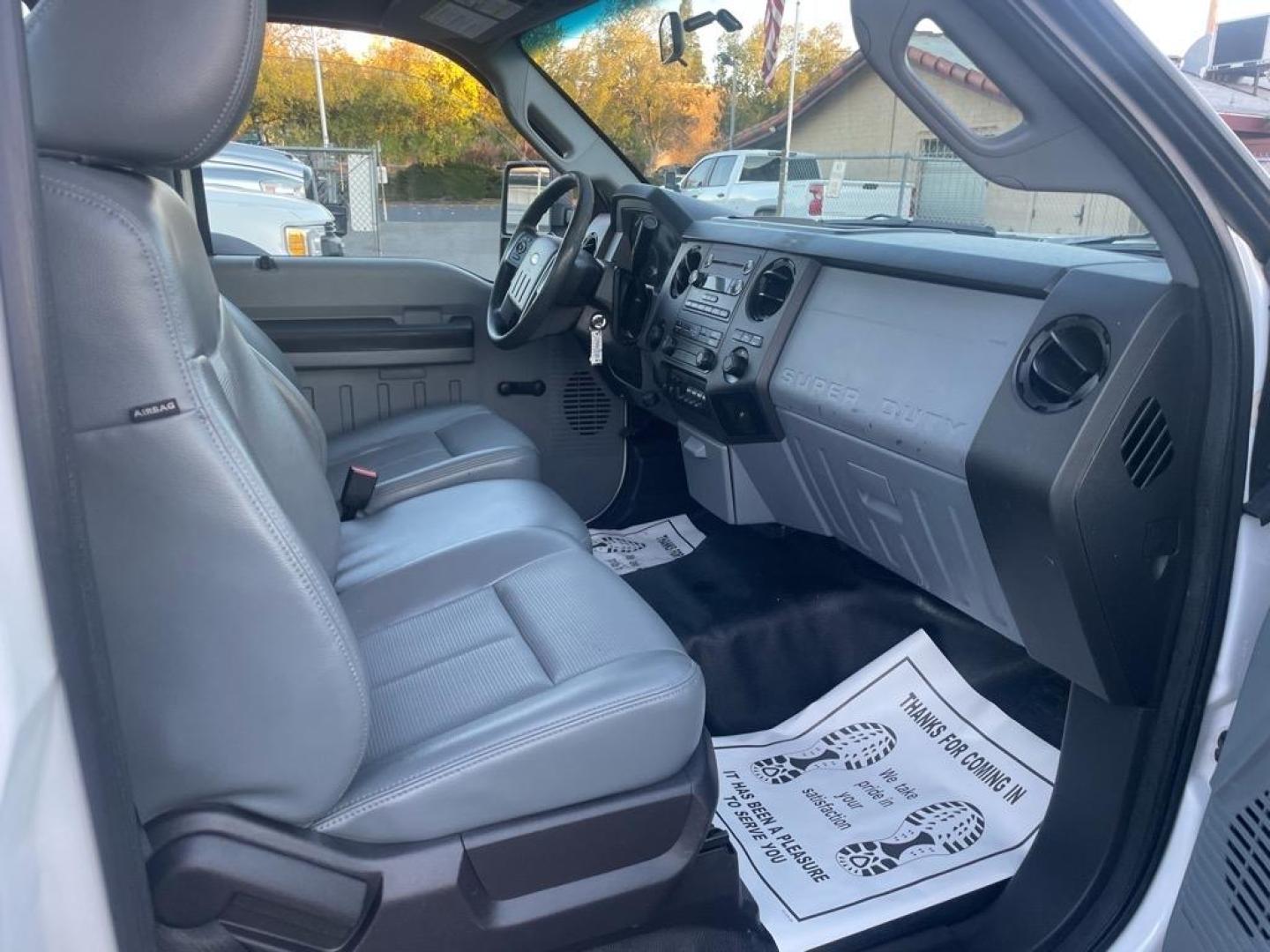 2014 Oxford White Ford F-350 Super Duty XL (1FDRF3A68EE) with an 6.2L 6.2L Flex Fuel V8 385hp 405ft. lbs. Sequential Electronic Fuel Injection engine, 6-Speed Shiftable Automatic transmission, located at 800 Riverside Ave, Roseville, CA, 95678, 916-773-4549 & Toll Free: 866-719-4393, 38.732265, -121.291039 - UTILITY BED SERVICE RECORDS - Photo#10