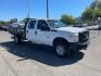 2014 White Ford F-350 Super Duty XL (1FD8W3FTXEE) with an 6.7L Power Stroke 6.7L Biodiesel Turbo V8 300hp 660ft. lbs. Common Rail Direct Injection engine, 6-Speed Shiftable Automatic transmission, located at 800 Riverside Ave, Roseville, CA, 95678, 916-773-4549 & Toll Free: 866-719-4393, 38.732265, -121.291039 - DIESEL CREW CAB 4X4 9 FOOT FLATBED ONE OWNER SERVICE RECORDS ON CLEAN CARFAX- Photo#1