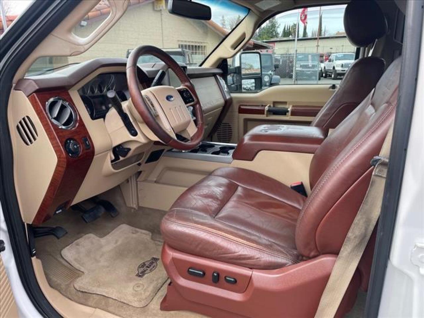 2014 Oxford White/Pale Adobe Metallic Ford F-250 Super Duty King Ranch (1FT7W2BT2EE) with an 6.7L Power Stroke 6.7L Biodiesel Turbo V8 400hp 800ft. lbs. Common Rail Direct Injection engine, 6-Speed Shiftable Automatic transmission, located at 800 Riverside Ave, Roseville, CA, 95678, 916-773-4549 & Toll Free: 866-719-4393, 38.732265, -121.291039 - DIESEL CREW CAB 4X4 FX4 KING RANCH SERVICE RECORDS - Photo#14