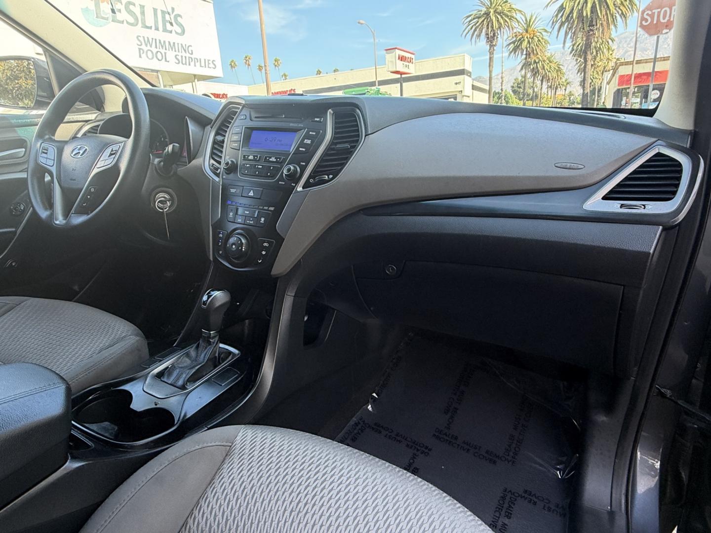 2014 Night Sky Pearl. /Gray Hyundai Santa Fe Sport 2.4 FWD (5XYZT3LB4EG) with an 2.4L L4 DOHC 16V engine, 6-Speed Automatic transmission, located at 30 S. Berkeley Avenue, Pasadena, CA, 91107, (626) 248-7567, 34.145447, -118.109398 - DEALER IDENTIFIER: Crown City Motors Sales | Buy Here Pay Here Pasadena TARGET REGIONS: Pasadena, San Gabriel Valley, Riverside, San Bernardino FINANCING SPECIALTY: Subprime Auto Lending, In-House Financing, Bad Credit Car Loans CA VEHICLE: 2014 Hyundai Santa Fe Sport 2.4L (VIN: 5XYZT3LB4EG131415- Photo#19