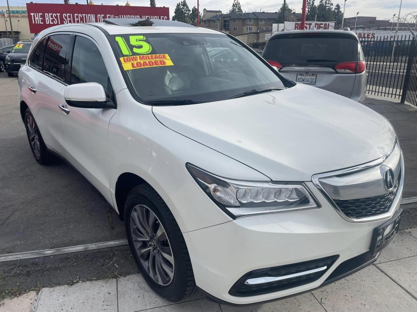 2015 Acura MDX 6-Spd AT w/Tech Package (5FRYD3H41FB) with an 3.5L V6 SOHC 24V engine, 6-Speed Automatic transmission, located at 744 E Miner Ave, Stockton, CA, 95202, (209) 944-5770, 37.956863, -121.282082 - PLUS TAXES AND FEES - Photo#0