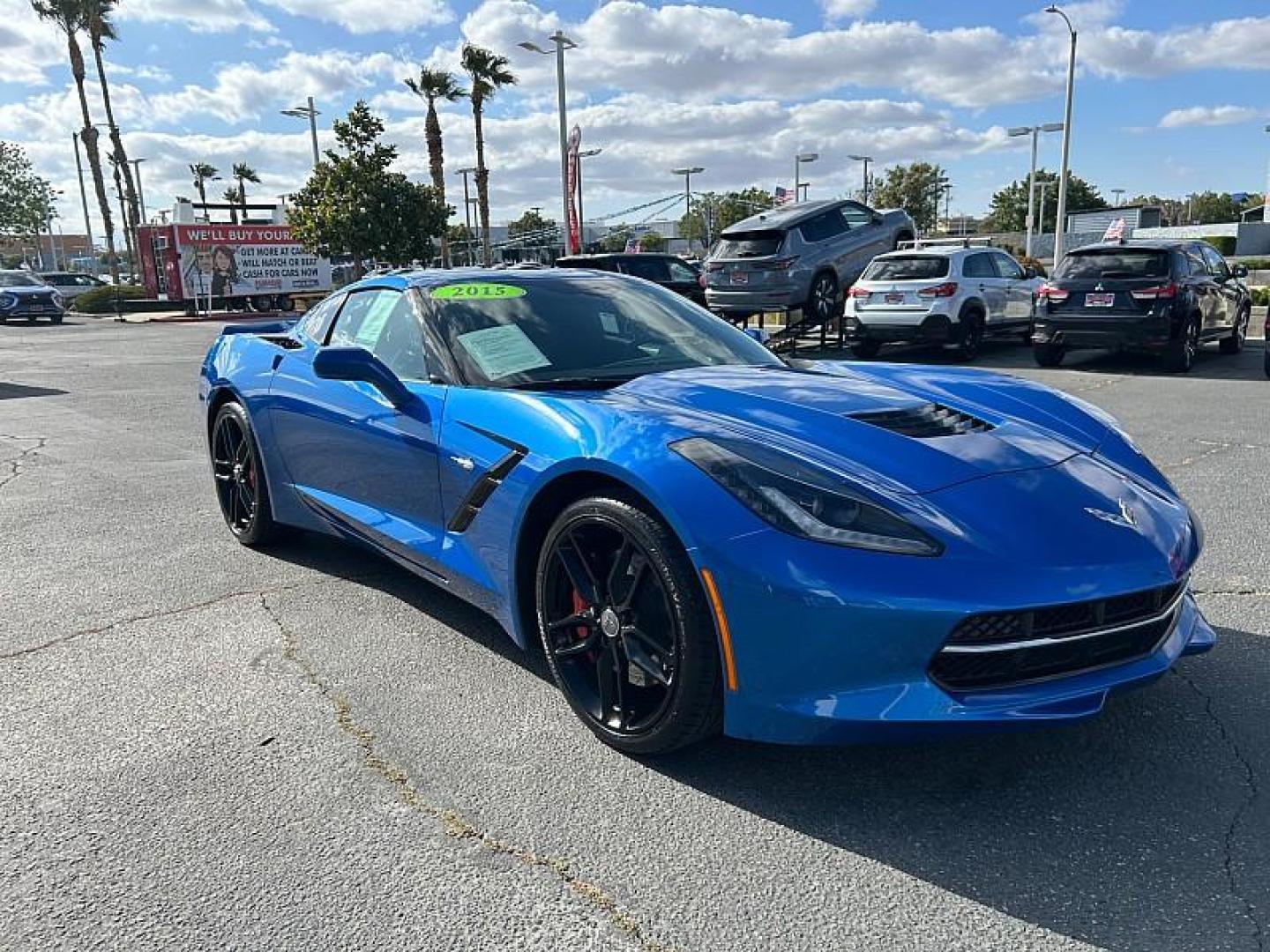2015 BLUE Chevrolet Corvette (1G1YM2D78F5) with an V8 6.2 Liter engine, Automatic transmission, located at 412 Auto Vista Drive, Palmdale, 93551, (661) 945-0620, 34.592636, -118.136681 - Photo#0