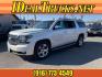 2015 White Diamond Tricoat Chevrolet Suburban LTZ (1GNSKKKC0FR) with an 5.3L EcoTec3 5.3L Flex Fuel V8 355hp 383ft. lbs. Direct Injection engine, 6-Speed Shiftable Automatic w/Overdrive transmission, located at 800 Riverside Ave, Roseville, CA, 95678, 916-773-4549 & Toll Free: 866-719-4393, 38.732265, -121.291039 - 4X4 LTZ DVD CLEAN CARFAX - Photo#0