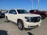 2015 White Diamond Tricoat Chevrolet Suburban LTZ (1GNSKKKC0FR) with an 5.3L EcoTec3 5.3L Flex Fuel V8 355hp 383ft. lbs. Direct Injection engine, 6-Speed Shiftable Automatic w/Overdrive transmission, located at 800 Riverside Ave, Roseville, CA, 95678, 916-773-4549 & Toll Free: 866-719-4393, 38.732265, -121.291039 - 4X4 LTZ DVD CLEAN CARFAX - Photo#1