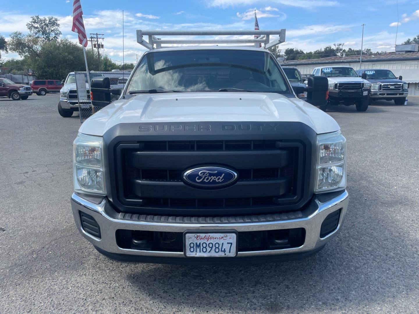 2015 Oxford White Ford F-250 Super Duty XL (1FD7X2AT7FE) with an 6.7L Power Stroke 6.7L Biodiesel Turbo V8 440hp 860ft. lbs. Common Rail Direct Injection engine, 6-Speed Shiftable Automatic transmission, located at 800 Riverside Ave, Roseville, CA, 95678, 916-773-4549 & Toll Free: 866-719-4393, 38.732265, -121.291039 - DIESEL SUPER CAB UTILITY BED CLEAN CARFAX- Photo#6
