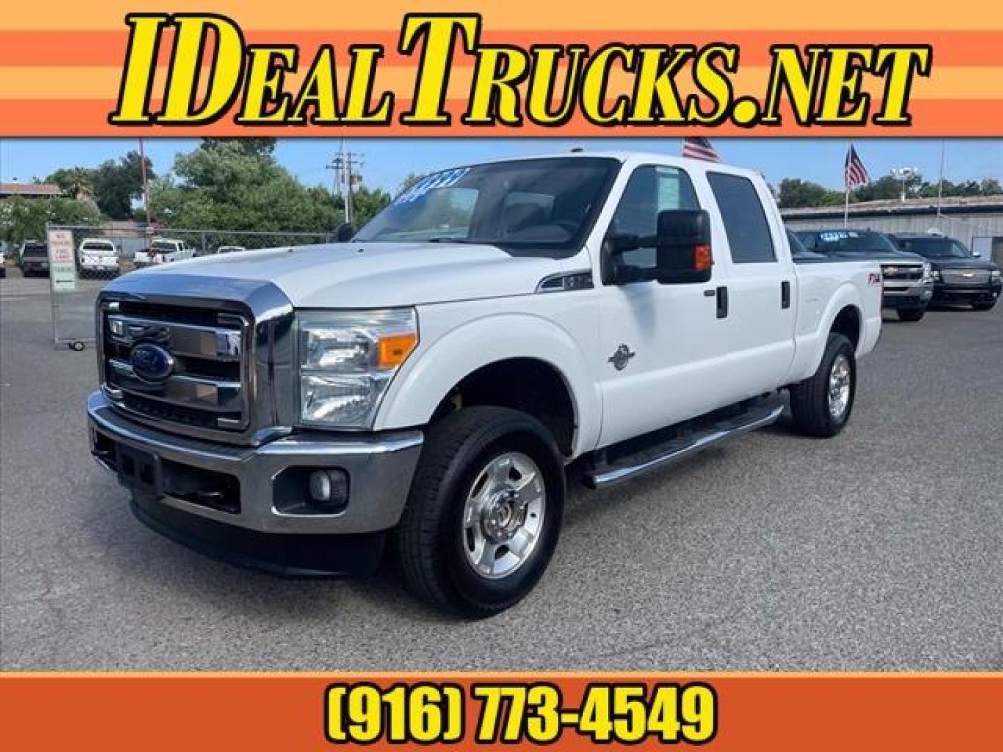 2015 Oxford White Ford F-250 Super Duty XLT (1FT7W2BTXFE) with an 6.7L Power Stroke 6.7L Biodies Common Rail Direct Injection engine, 6-Speed Shiftable Automatic transmission, located at 800 Riverside Ave, Roseville, CA, 95678, 916-773-4549 & Toll Free: 866-719-4393, 38.732265, -121.291039 - DIESEL CREW CAB 4X4 FX4 XLT CLEAN CARFAX - Photo#0