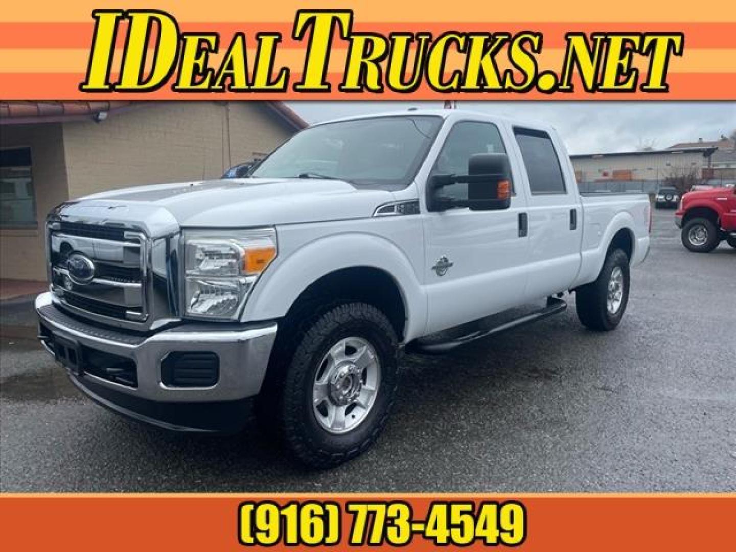 2015 Oxford White Ford F-250 Super Duty XLT (1FT7W2BTXFE) with an 6.7L Power Stroke 6.7L Biodiesel Turbo V8 440hp 860ft. lbs. Common Rail Direct Injection engine, 6-Speed Shiftable Automatic transmission, located at 800 Riverside Ave, Roseville, CA, 95678, 916-773-4549 & Toll Free: 866-719-4393, 38.732265, -121.291039 - DIESEL CREW CAB 4X4 XLT SERVICE RECORDS ON CLEAN CARFAX - Photo#0