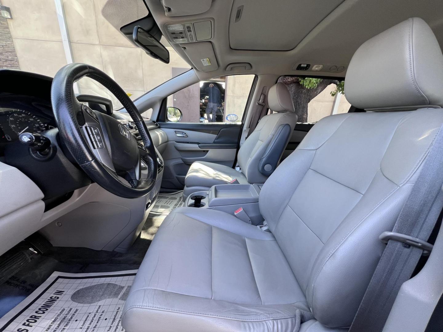 2015 Smoky Topaz Metallic /Gray Honda Odyssey EX-L (5FNRL5H63FB) with an 3.5L V6 SOHC 24V engine, 6-Speed Automatic transmission, located at 30 S. Berkeley Avenue, Pasadena, CA, 91107, (626) 248-7567, 34.145447, -118.109398 - 2015 Honda Odyssey EX-L – Buy Here Pay Here Minivan in Pasadena | $500 Down | No Credit Check | Family-Ready Looking for the perfect family vehicle with room, comfort, and reliability — even if you have bad credit or no credit? Crown City Motors in Pasadena has exactly what you need with this - Photo#13