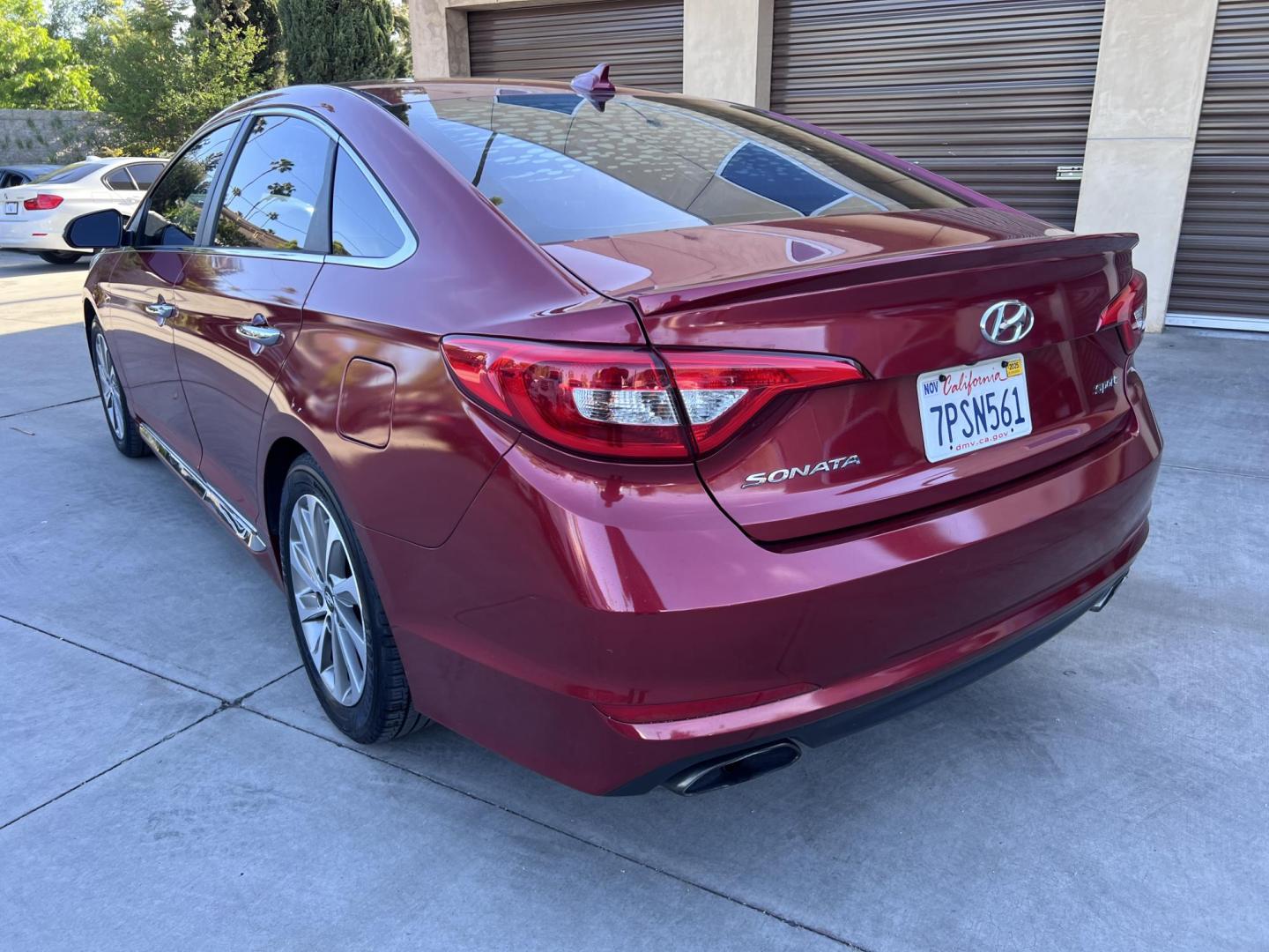 2015 Barcelona Red Metallic /GRAY Hyundai Sonata Sport (5NPE34AF7FH) with an 2.4L L4 DOHC 16V engine, 6-Speed Automatic transmission, located at 30 S. Berkeley Avenue, Pasadena, CA, 91107, (626) 248-7567, 34.145447, -118.109398 - Crown City Motors is a used “Buy Here Pay Here” car dealer in Pasadena CA. “Buy Here Pay Here” financing, means that when you purchase your vehicle from our dealership, that you make the payments to the dealership as well. We do not need the banks approval to get you approved for a used auto - Photo#2