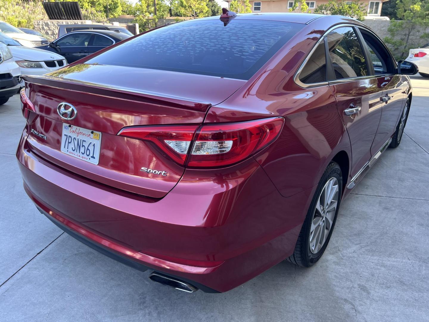 2015 Barcelona Red Metallic /GRAY Hyundai Sonata Sport (5NPE34AF7FH) with an 2.4L L4 DOHC 16V engine, 6-Speed Automatic transmission, located at 30 S. Berkeley Avenue, Pasadena, CA, 91107, (626) 248-7567, 34.145447, -118.109398 - Crown City Motors is a used “Buy Here Pay Here” car dealer in Pasadena CA. “Buy Here Pay Here” financing, means that when you purchase your vehicle from our dealership, that you make the payments to the dealership as well. We do not need the banks approval to get you approved for a used auto - Photo#4