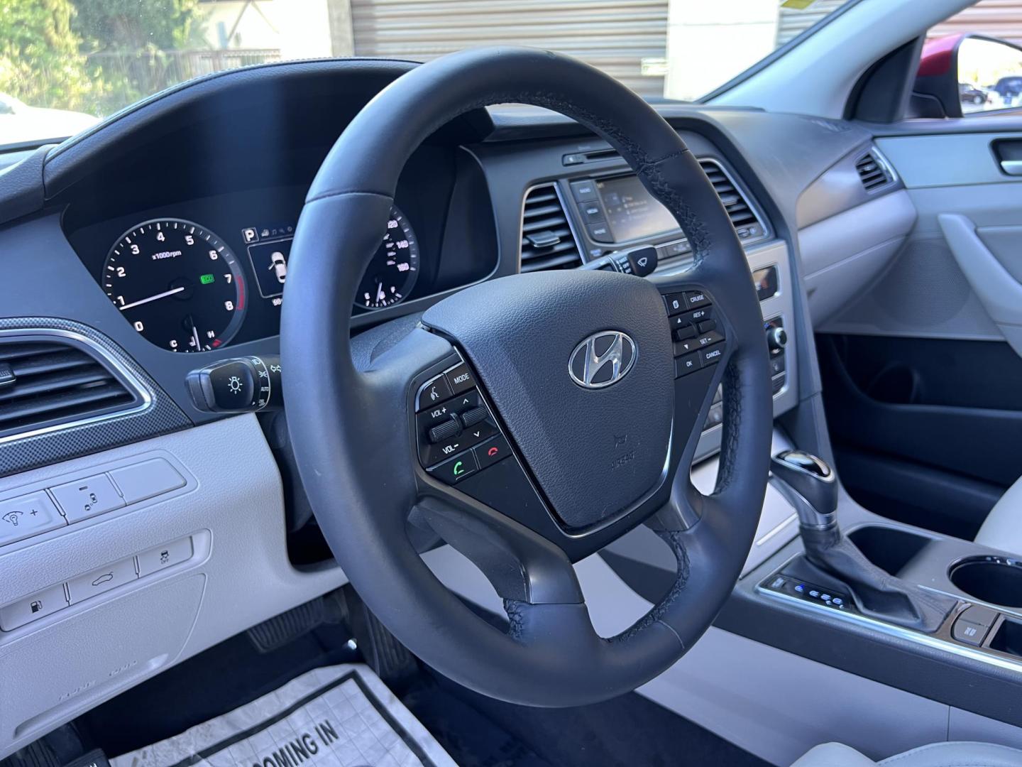 2015 Barcelona Red Metallic /GRAY Hyundai Sonata Sport (5NPE34AF7FH) with an 2.4L L4 DOHC 16V engine, 6-Speed Automatic transmission, located at 30 S. Berkeley Avenue, Pasadena, CA, 91107, (626) 248-7567, 34.145447, -118.109398 - Crown City Motors is a used “Buy Here Pay Here” car dealer in Pasadena CA. “Buy Here Pay Here” financing, means that when you purchase your vehicle from our dealership, that you make the payments to the dealership as well. We do not need the banks approval to get you approved for a used auto - Photo#12