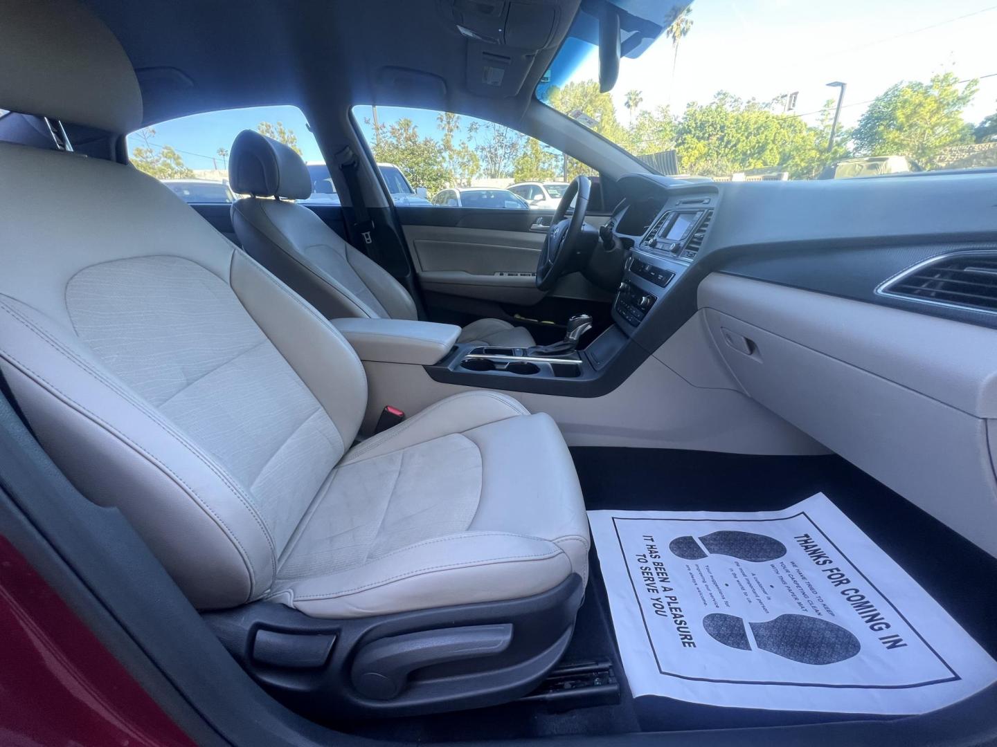 2015 Barcelona Red Metallic /GRAY Hyundai Sonata Sport (5NPE34AF7FH) with an 2.4L L4 DOHC 16V engine, 6-Speed Automatic transmission, located at 30 S. Berkeley Avenue, Pasadena, CA, 91107, (626) 248-7567, 34.145447, -118.109398 - Crown City Motors is a used “Buy Here Pay Here” car dealer in Pasadena CA. “Buy Here Pay Here” financing, means that when you purchase your vehicle from our dealership, that you make the payments to the dealership as well. We do not need the banks approval to get you approved for a used auto - Photo#18