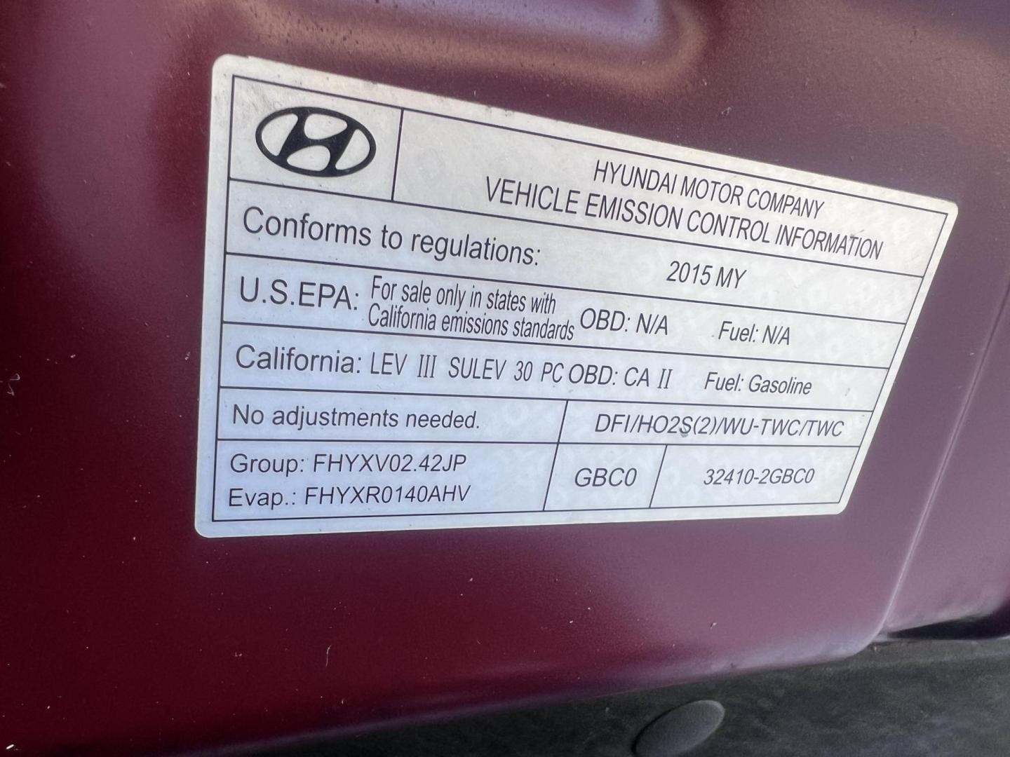 2015 Barcelona Red Metallic /GRAY Hyundai Sonata Sport (5NPE34AF7FH) with an 2.4L L4 DOHC 16V engine, 6-Speed Automatic transmission, located at 30 S. Berkeley Avenue, Pasadena, CA, 91107, (626) 248-7567, 34.145447, -118.109398 - Crown City Motors is a used “Buy Here Pay Here” car dealer in Pasadena CA. “Buy Here Pay Here” financing, means that when you purchase your vehicle from our dealership, that you make the payments to the dealership as well. We do not need the banks approval to get you approved for a used auto - Photo#32
