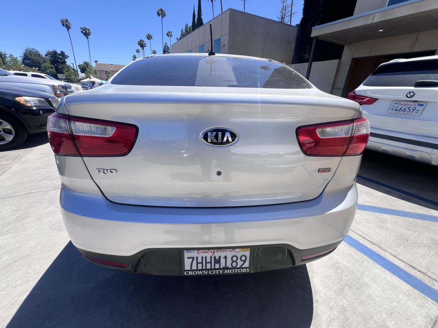 2015 Silver Metallic /Black Kia Rio LX (KNADM4A33F6) with an 1.6L L4 DOHC 16V engine, Maual transmission, located at 30 S. Berkeley Avenue, Pasadena, CA, 91107, (626) 248-7567, 34.145447, -118.109398 - 2015 Kia Rio LX – Fuel-Efficient Compact Sedan – $995 Down – Buy Here Pay Here – Bad Credit OK – Crown City Motors – Pasadena, CA Looking for a clean, fuel-efficient, and affordable sedan that gets you from point A to B with style and reliability? This 2015 Kia Rio LX is the perfect d - Photo#3