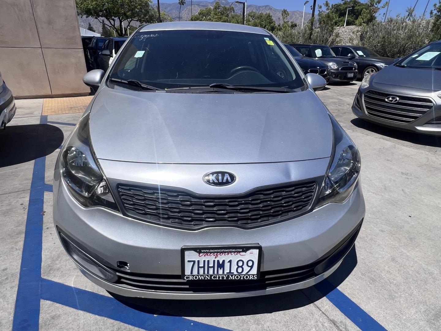 2015 Silver Metallic /Black Kia Rio LX (KNADM4A33F6) with an 1.6L L4 DOHC 16V engine, Maual transmission, located at 30 S. Berkeley Avenue, Pasadena, CA, 91107, (626) 248-7567, 34.145447, -118.109398 - 2015 Kia Rio LX – Fuel-Efficient Compact Sedan – $995 Down – Buy Here Pay Here – Bad Credit OK – Crown City Motors – Pasadena, CA Looking for a clean, fuel-efficient, and affordable sedan that gets you from point A to B with style and reliability? This 2015 Kia Rio LX is the perfect d - Photo#5