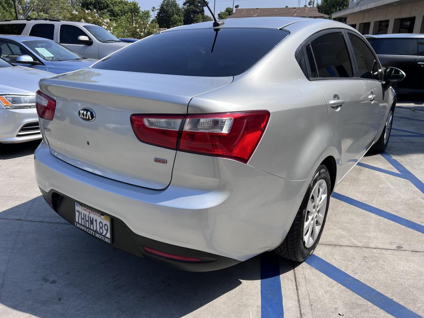 2015 Silver Metallic /Black Kia Rio LX (KNADM4A33F6) with an 1.6L L4 DOHC 16V engine, Maual transmission, located at 30 S. Berkeley Avenue, Pasadena, CA, 91107, (626) 248-7567, 34.145447, -118.109398 - 2015 Kia Rio LX – Fuel-Efficient Compact Sedan – $995 Down – Buy Here Pay Here – Bad Credit OK – Crown City Motors – Pasadena, CA Looking for a clean, fuel-efficient, and affordable sedan that gets you from point A to B with style and reliability? This 2015 Kia Rio LX is the perfect d - Photo#9