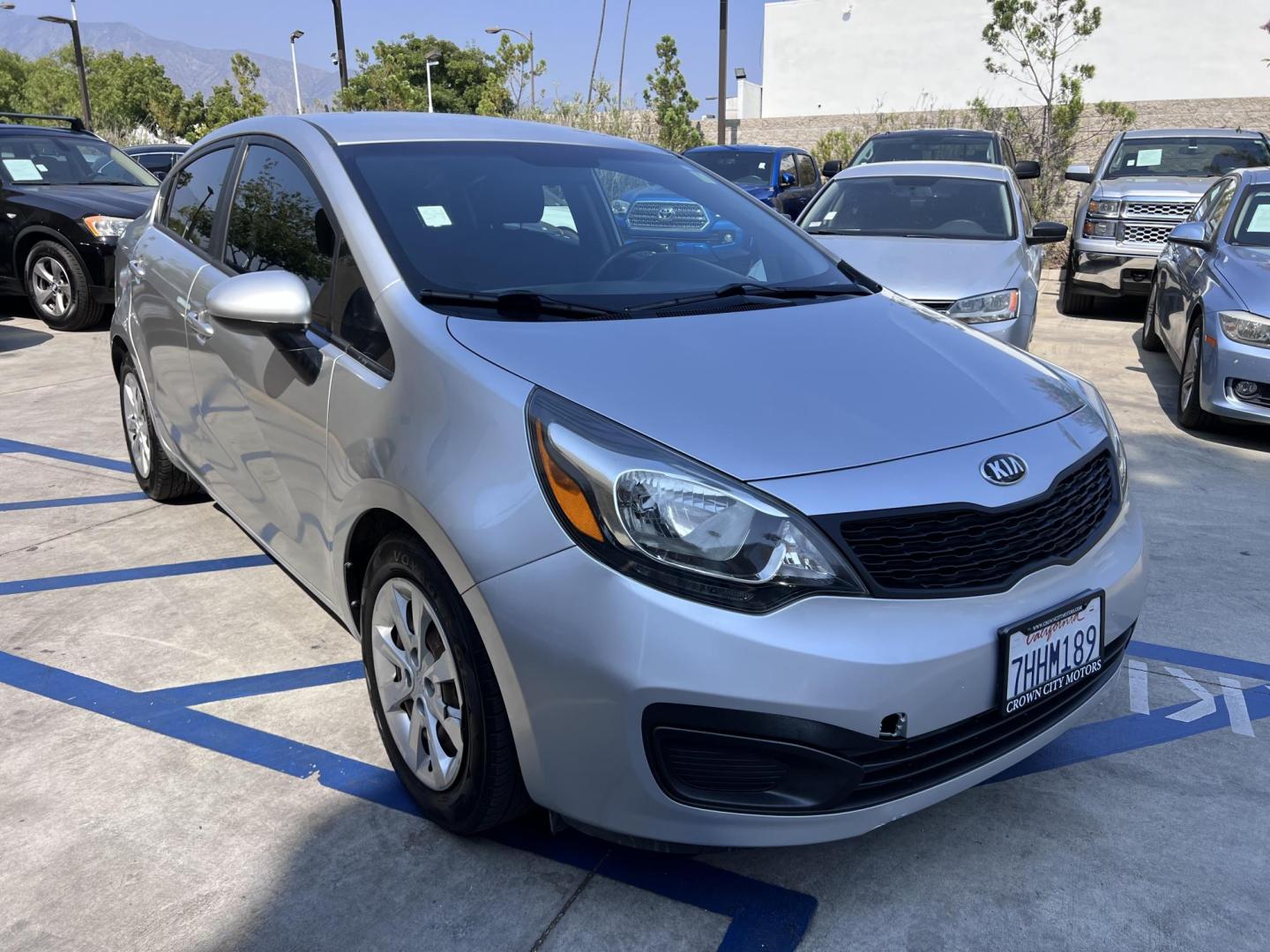 2015 Silver Metallic /Black Kia Rio LX (KNADM4A33F6) with an 1.6L L4 DOHC 16V engine, Maual transmission, located at 30 S. Berkeley Avenue, Pasadena, CA, 91107, (626) 248-7567, 34.145447, -118.109398 - 2015 Kia Rio LX – Fuel-Efficient Compact Sedan – $995 Down – Buy Here Pay Here – Bad Credit OK – Crown City Motors – Pasadena, CA Looking for a clean, fuel-efficient, and affordable sedan that gets you from point A to B with style and reliability? This 2015 Kia Rio LX is the perfect d - Photo#13