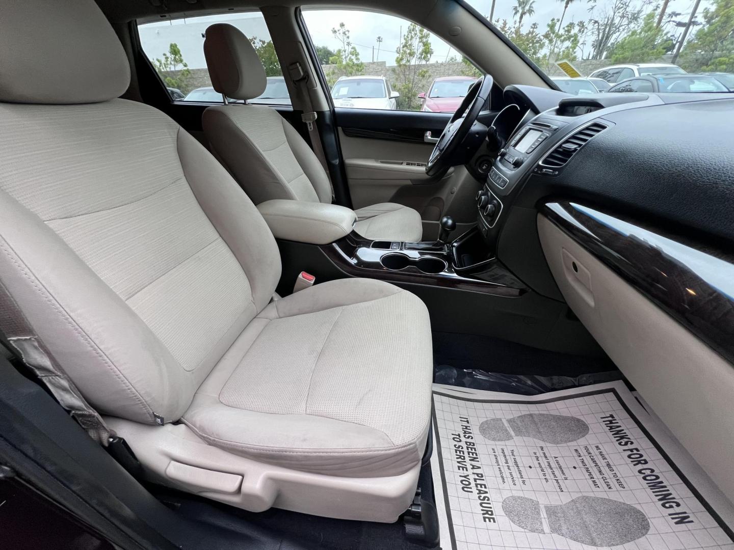 2015 Dark Cherry Pearl /Tan Kia Sorento LX 2WD (5XYKT3A69FG) with an 2.4L L4 DOHC 16V engine, 6-Speed Automatic transmission, located at 30 S. Berkeley Avenue, Pasadena, CA, 91107, (626) 248-7567, 34.145447, -118.109398 - 2015 Kia Sorento – Affordable, Reliable, and Stylish SUV in Pasadena, CA | Buy Here Pay Here Available Looking for a dependable and stylish SUV that won't break the bank? Crown City Motors in Pasadena, CA is proud to offer this 2015 Kia Sorento in a stunning burgundy finish (Dark Cherry Pearl / R - Photo#26