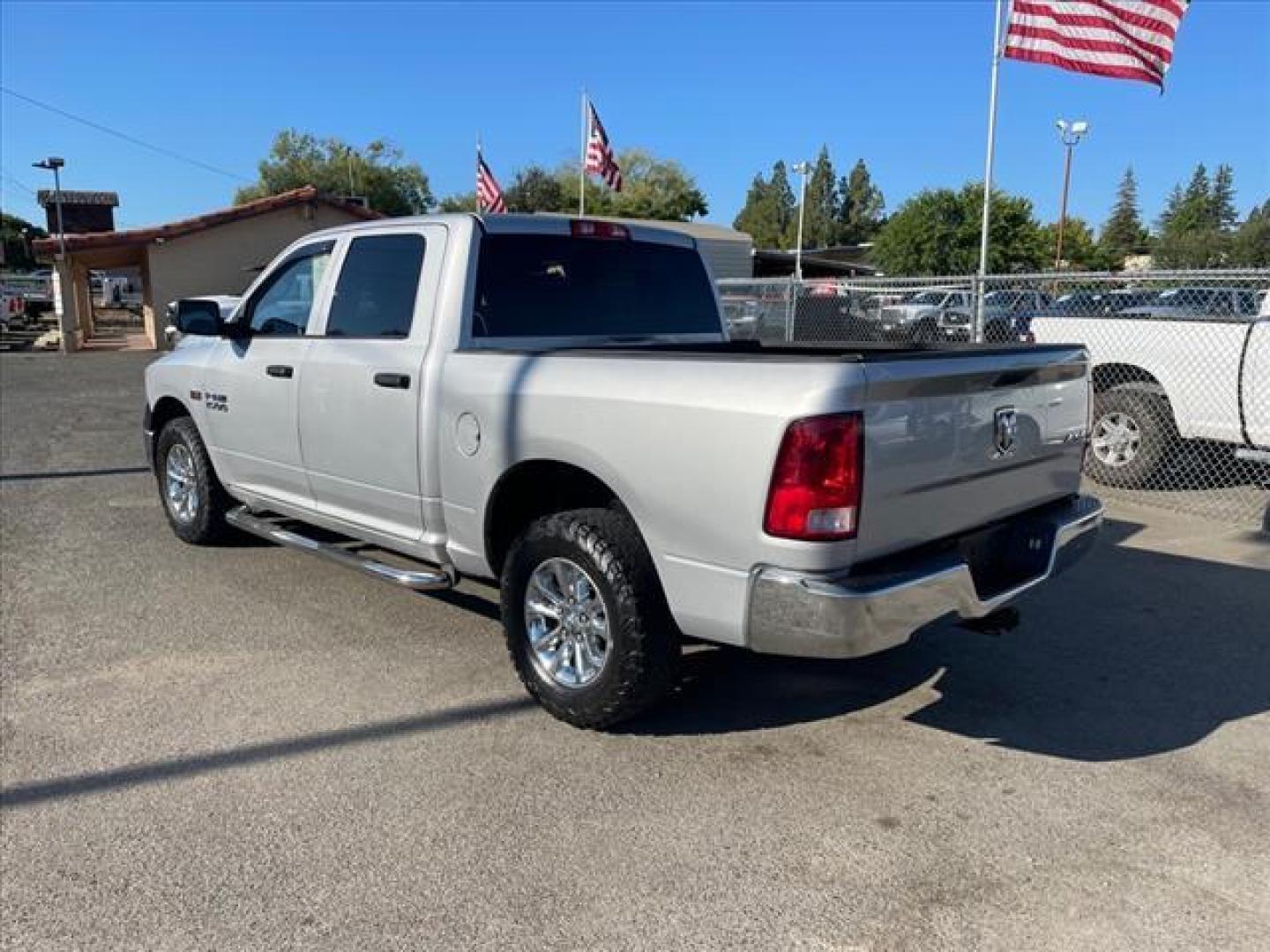2015 Bright Silver Metallic Clear Coat RAM 1500 Tradesman (3C6RR7KT9FG) with an 5.7L HEMI 5.7L V8 395hp 410ft. lbs. Sequential Multiport Fuel Injection engine, 8-Speed Shiftable Automatic transmission, located at 800 Riverside Ave, Roseville, CA, 95678, 916-773-4549 & Toll Free: 866-719-4393, 38.732265, -121.291039 - 4X4 TRADESMAN CREW CAB 5.7 HEMI V8 - Photo#2