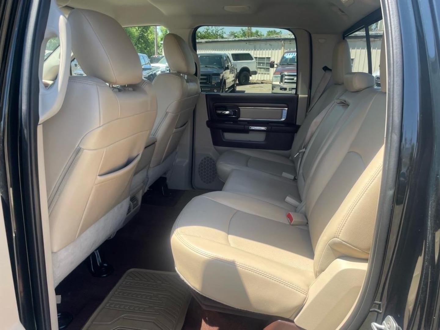 2015 Black Forest Green Pearl Coat/Bright Silver Metall RAM 3500 Laramie (3C63RRJL4FG) with an 6.7L Cummins 6.7L Diesel Turbo I6 350hp 660ft. lbs. Common Rail Direct Injection engine, Automatic transmission, located at 800 Riverside Ave, Roseville, CA, 95678, 916-773-4549 & Toll Free: 866-719-4393, 38.732265, -121.291039 - CUMMINS DIESEL CREW CAB DUALLY 4X4 LARAMIE - Photo#12